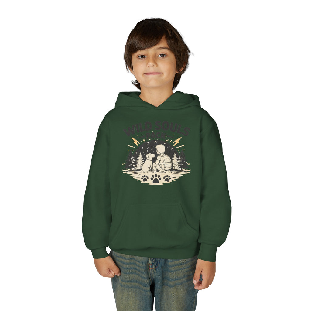 Youth Wild Souls Pack Heavy Blend Hooded Sweatshirt