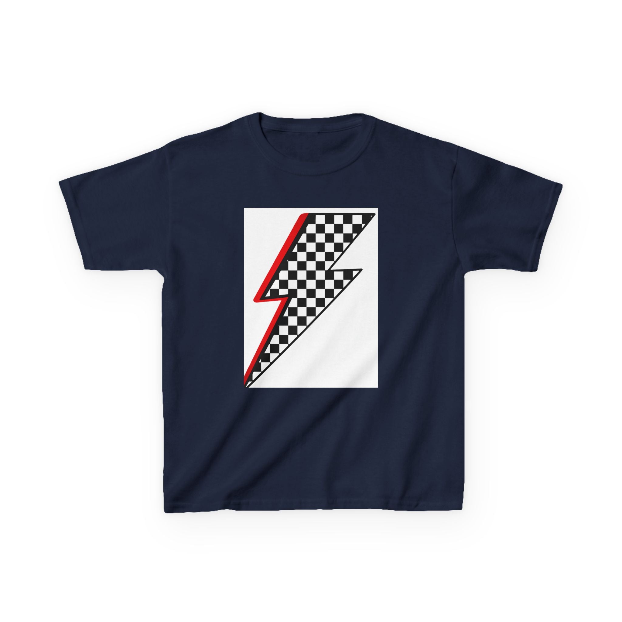 Kids Checkered Lightning Heavy Cotton™ Tee