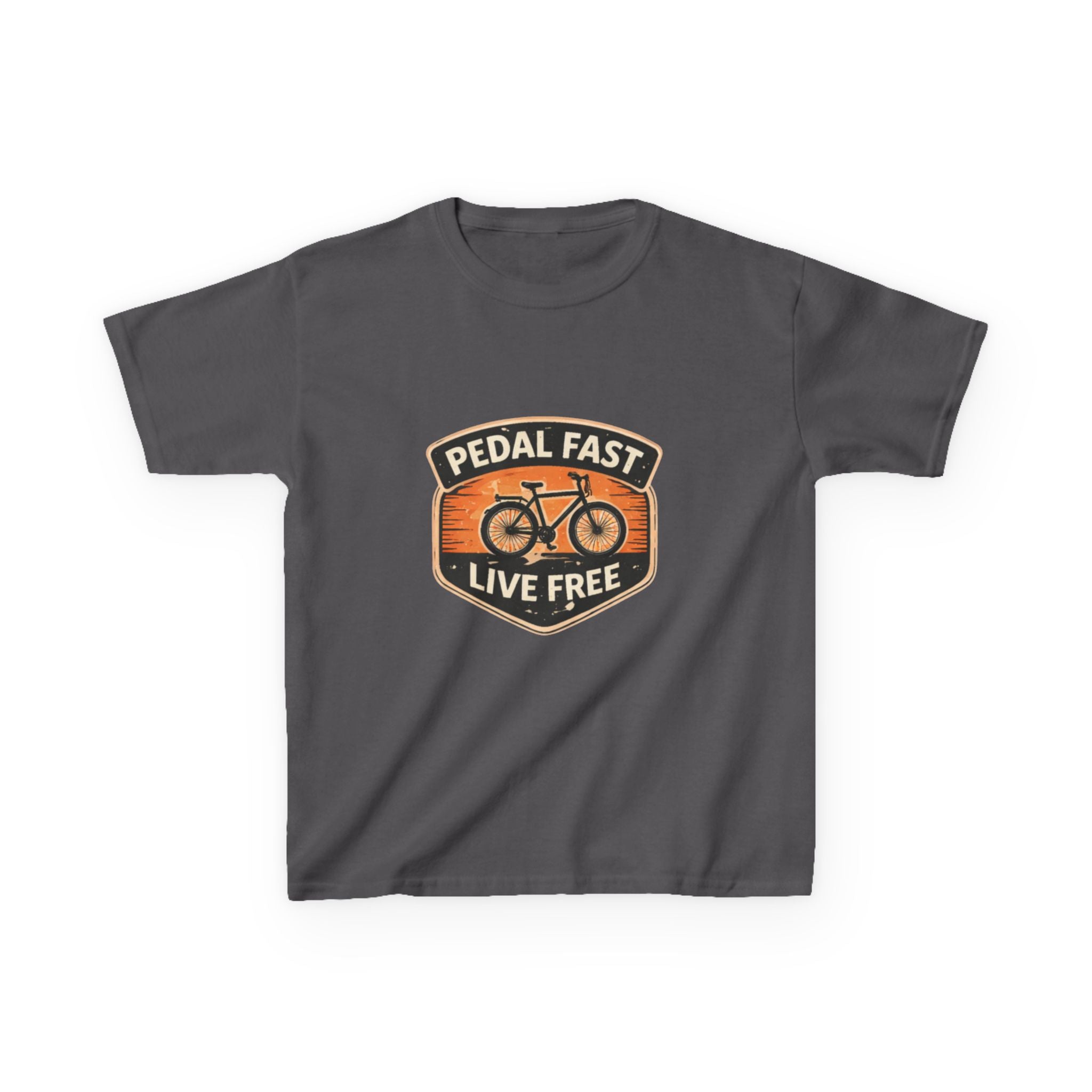 Kids Pedal Fast Live Free Heavy Cotton™ Tee