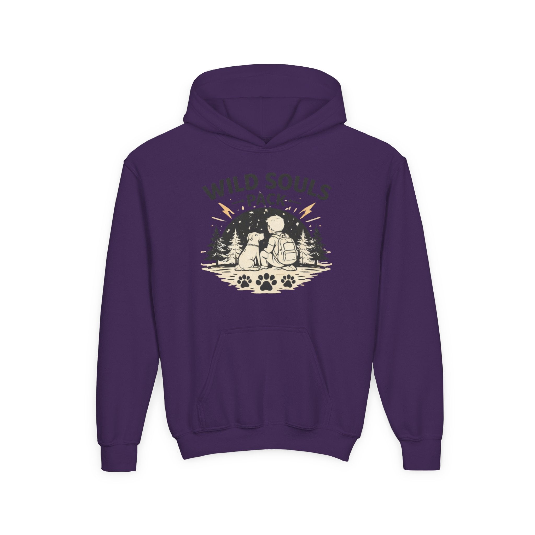 Youth Wild Souls Pack Heavy Blend Hooded Sweatshirt