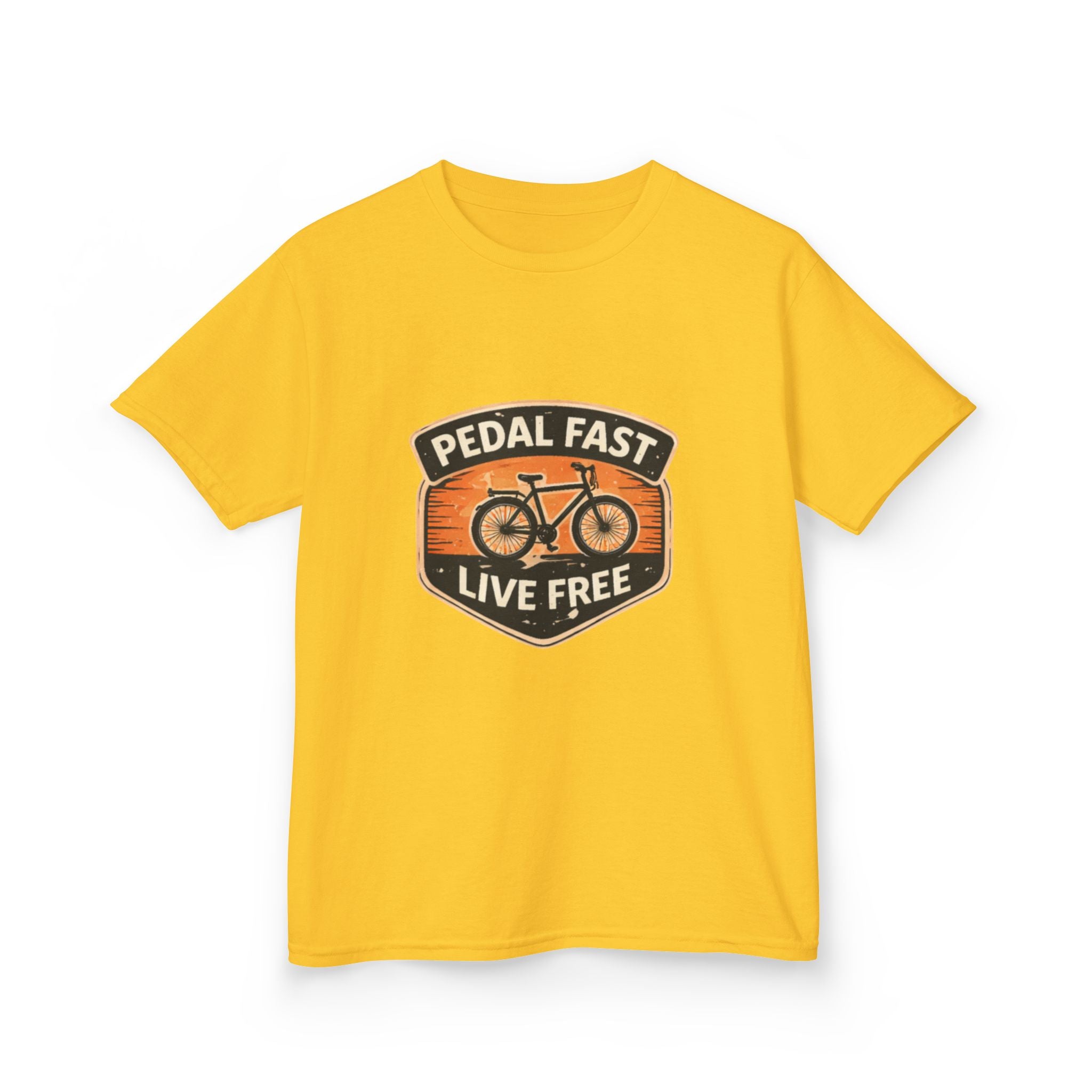 Kids Pedal Fast Live Free Heavy Cotton™ Tee