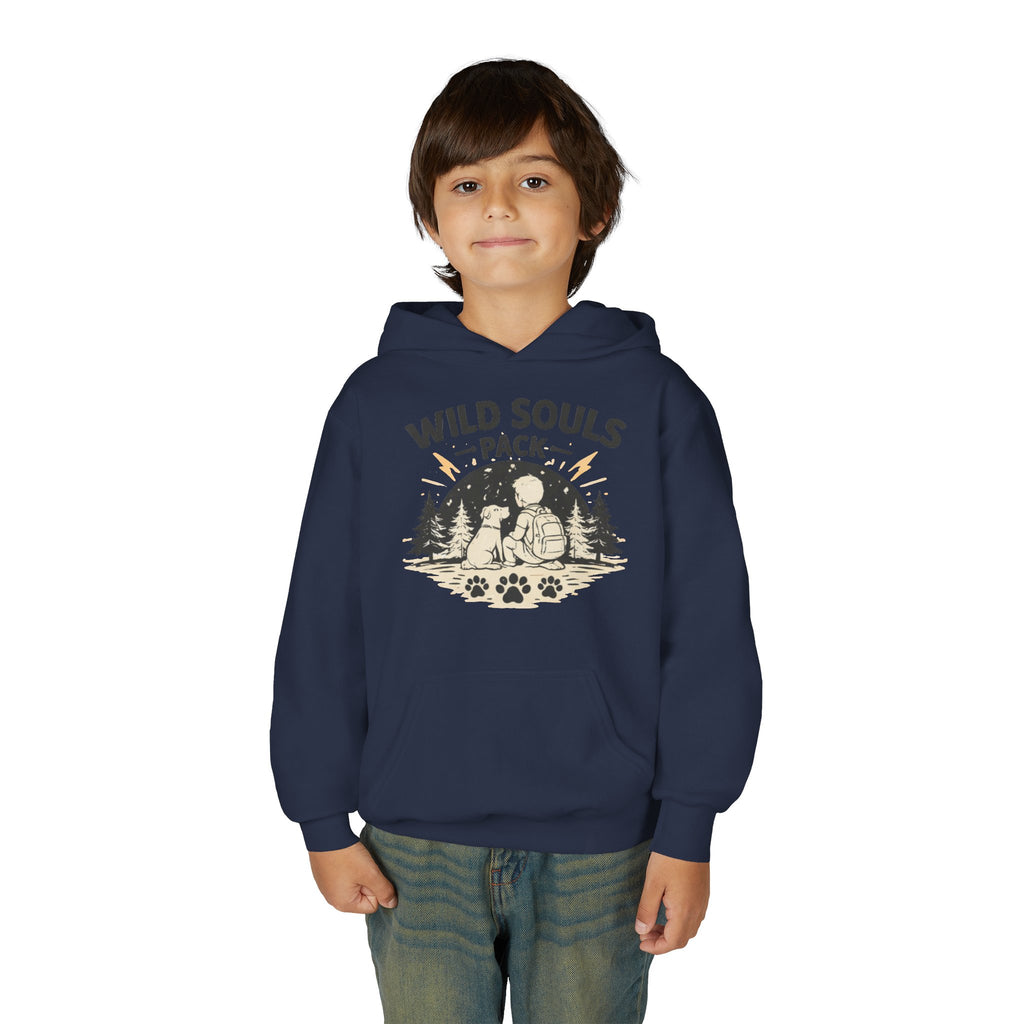 Youth Wild Souls Pack Heavy Blend Hooded Sweatshirt
