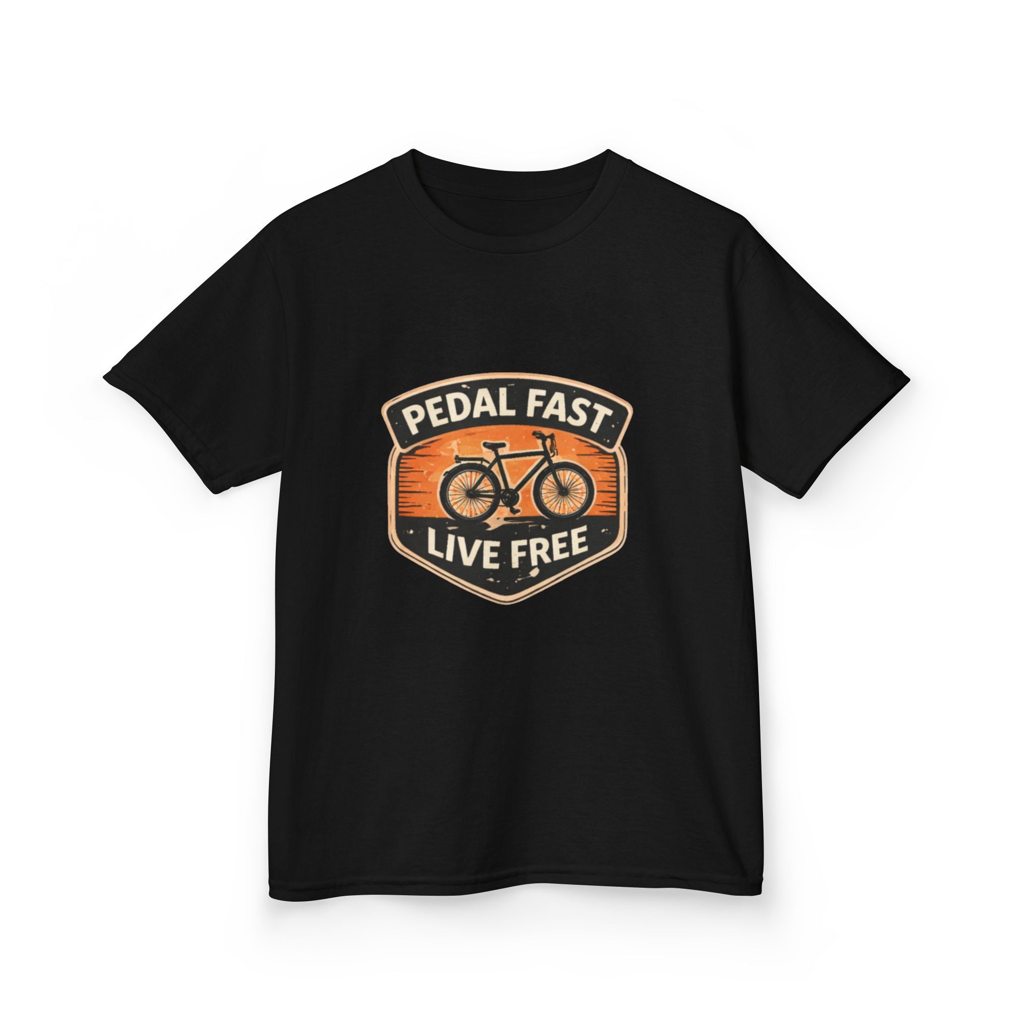 Kids Pedal Fast Live Free Heavy Cotton™ Tee