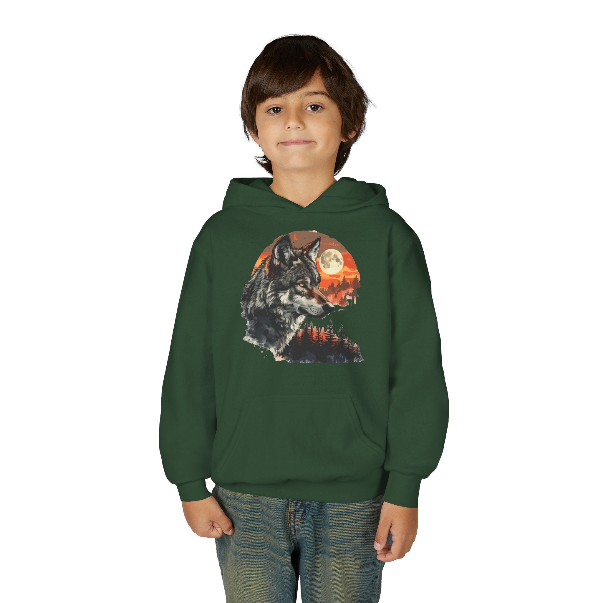 Youth Wild At Heart Heavy Blend Hooded Sweatshirt