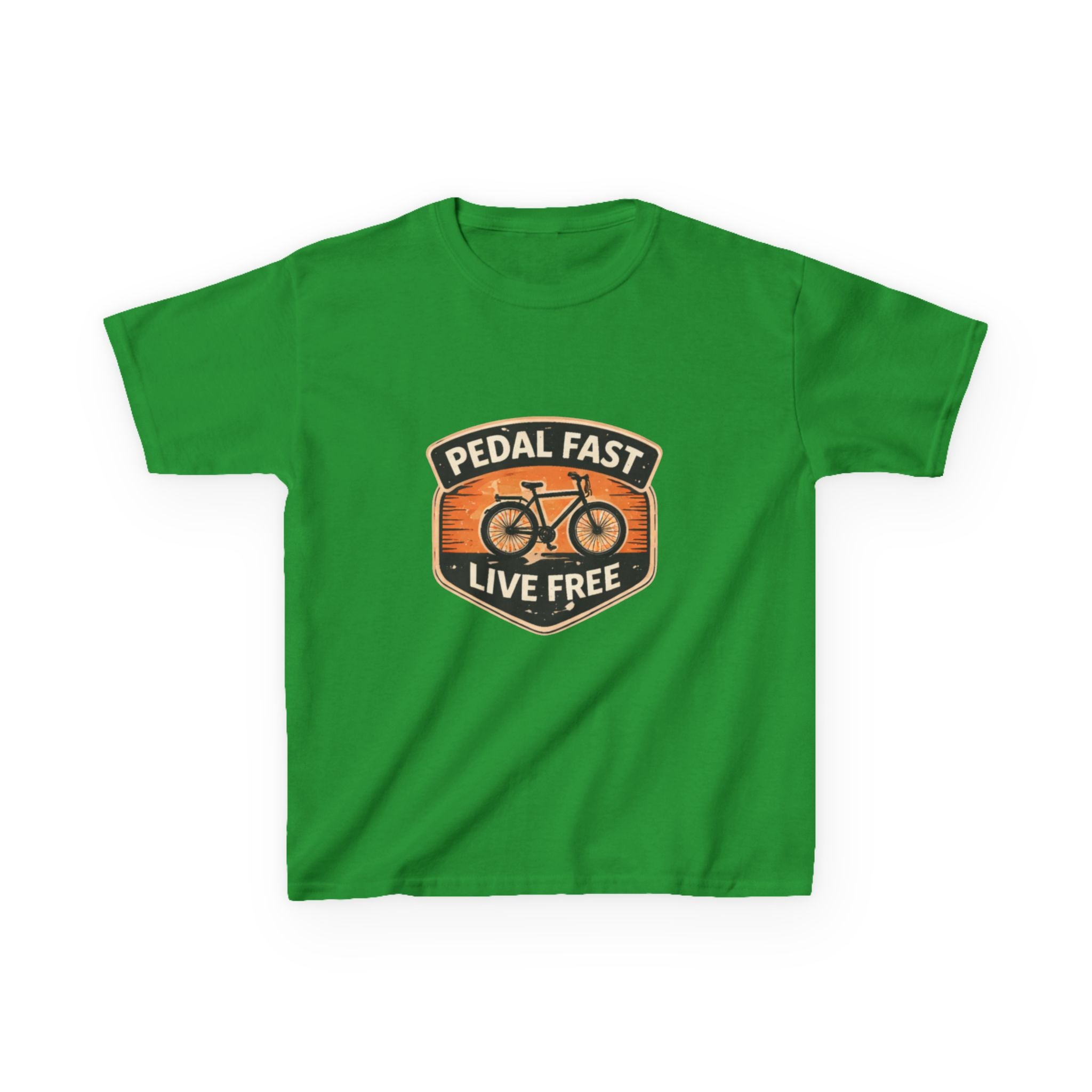 Kids Pedal Fast Live Free Heavy Cotton™ Tee