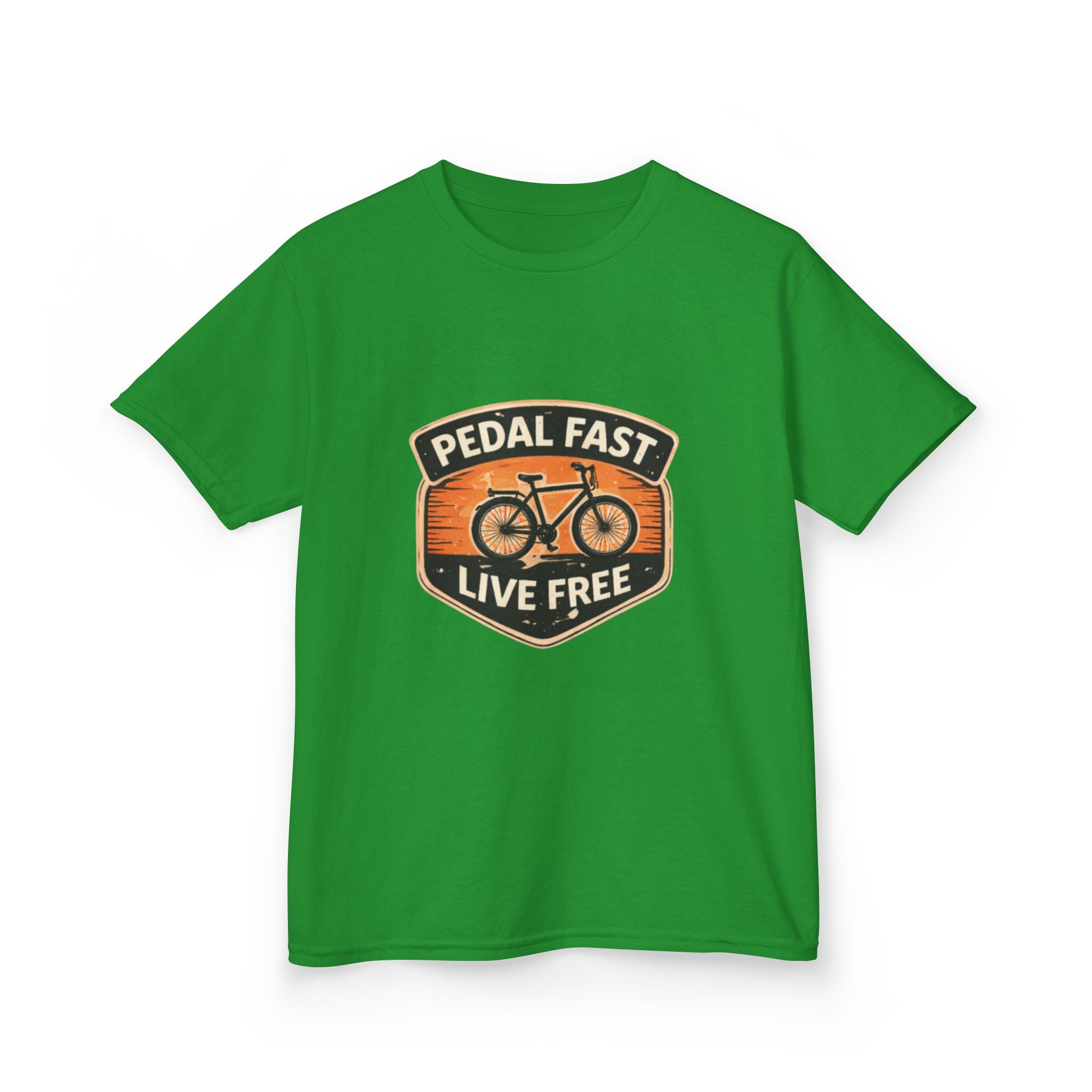 Kids Pedal Fast Live Free Heavy Cotton™ Tee