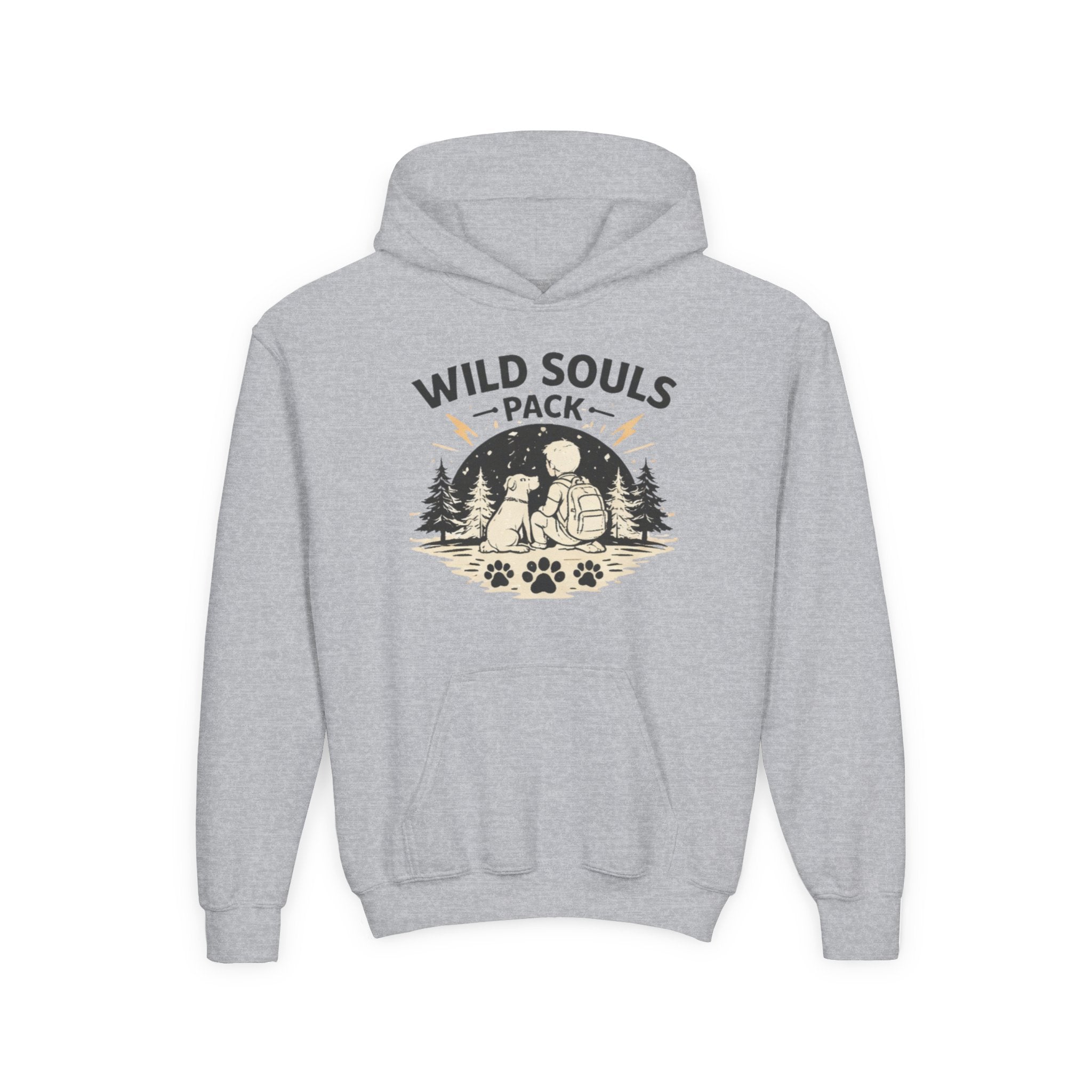 Youth Wild Souls Pack Heavy Blend Hooded Sweatshirt