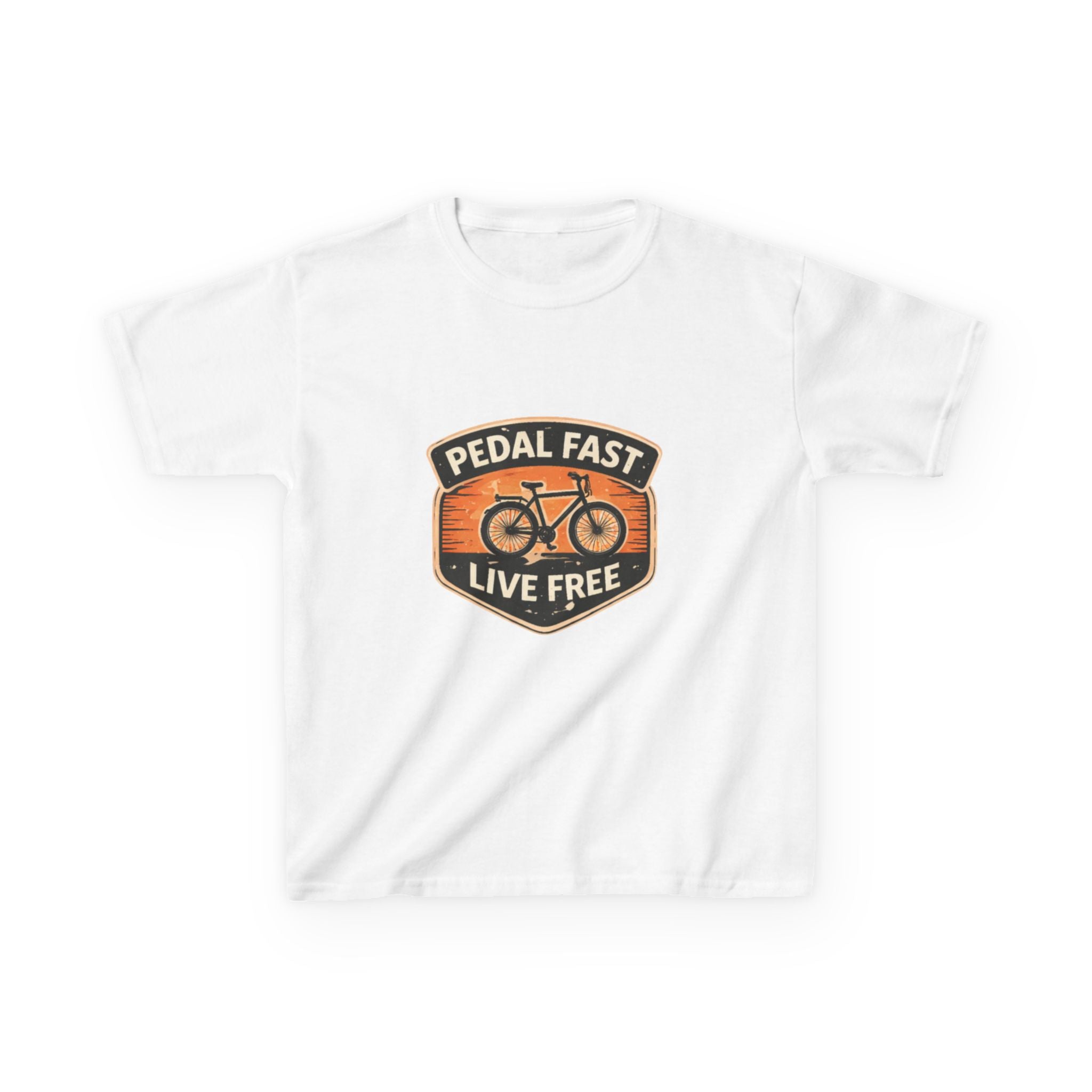 Kids Pedal Fast Live Free Heavy Cotton™ Tee