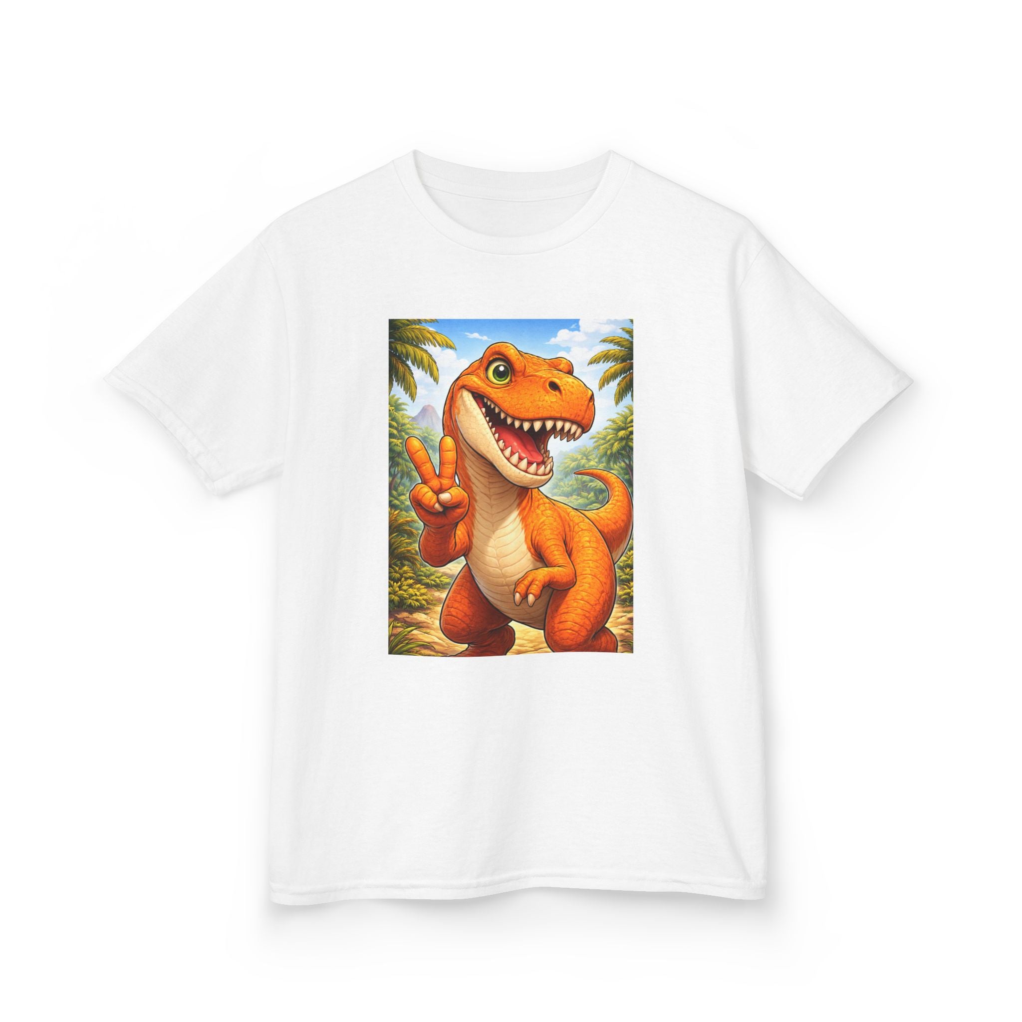 Kids T-rex in Peace Heavy Cotton™ Tee