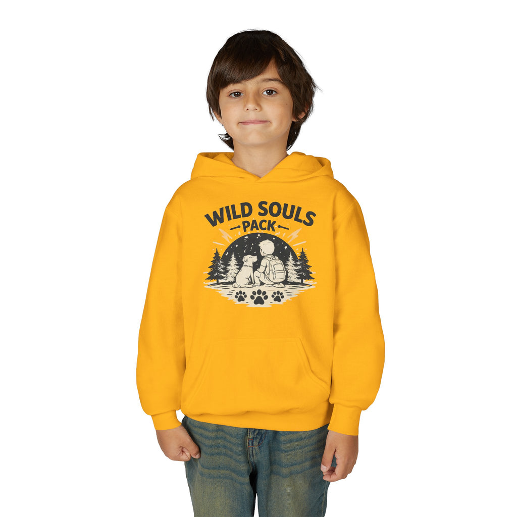 Youth Wild Souls Pack Heavy Blend Hooded Sweatshirt