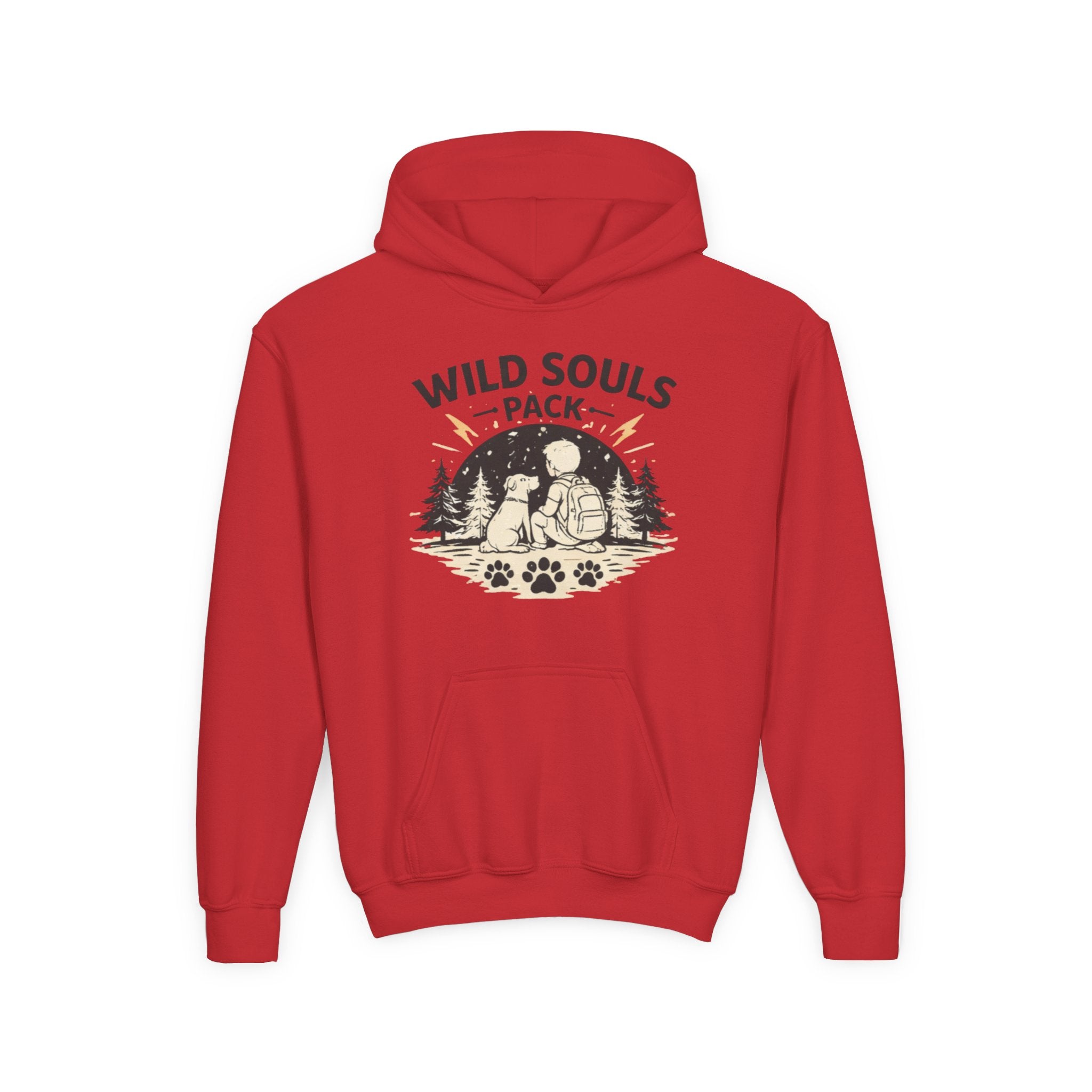Youth Wild Souls Pack Heavy Blend Hooded Sweatshirt