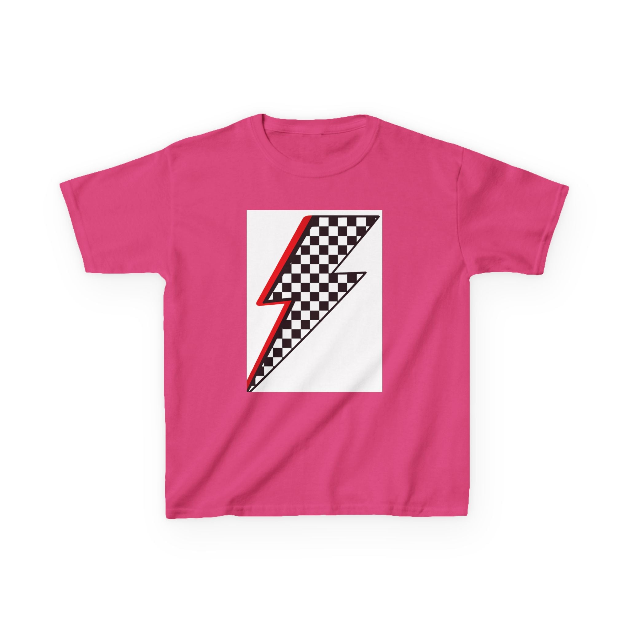 Kids Checkered Lightning Heavy Cotton™ Tee