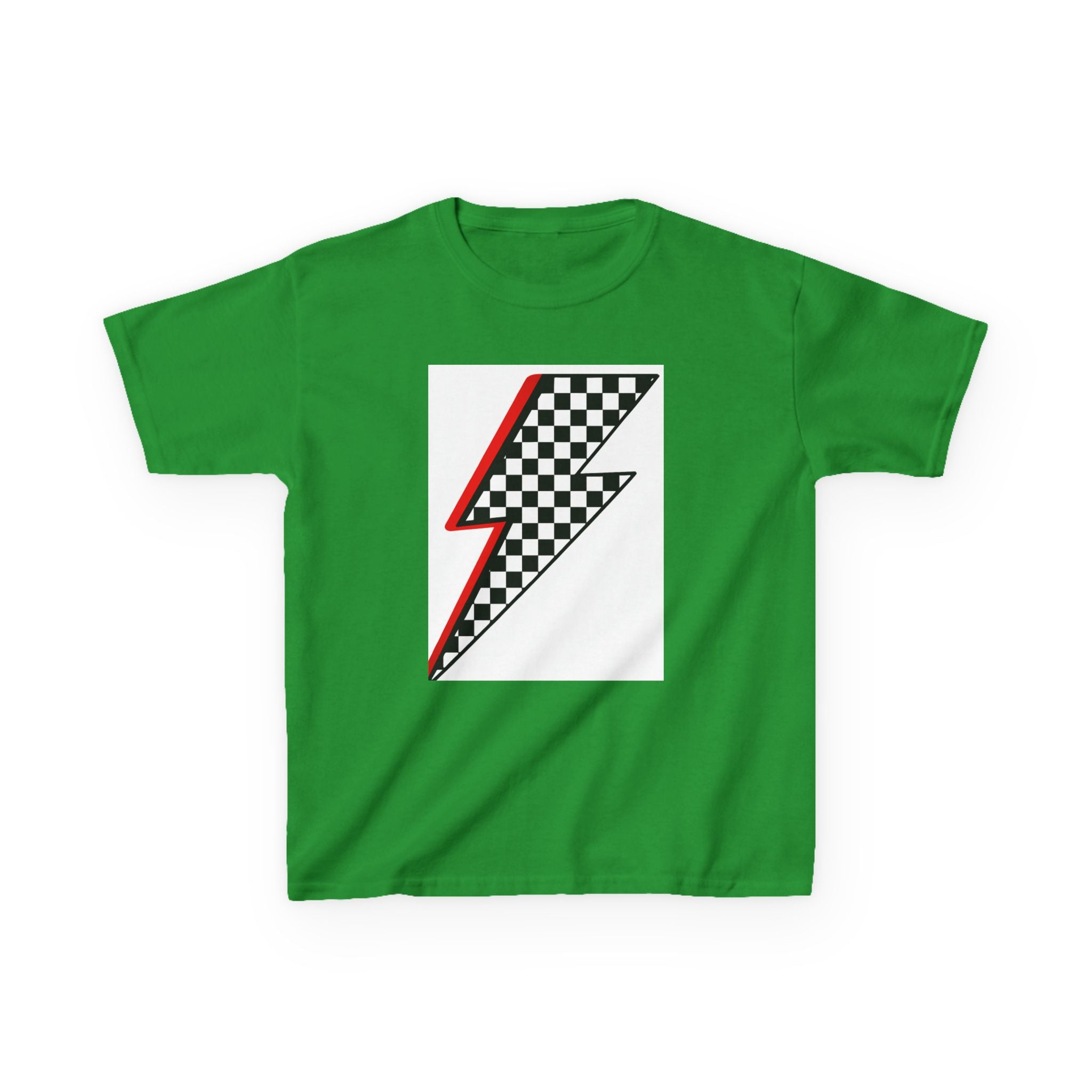 Kids Checkered Lightning Heavy Cotton™ Tee
