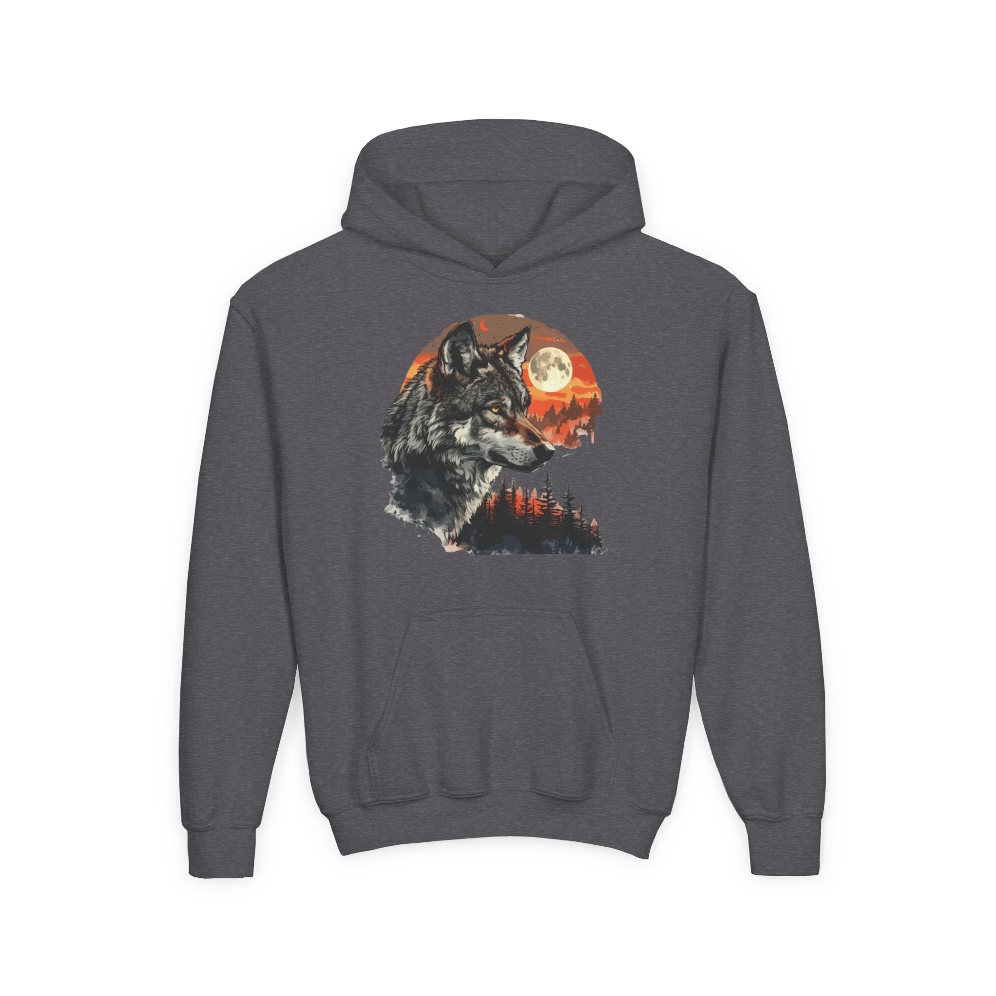 Youth Wild At Heart Heavy Blend Hooded Sweatshirt