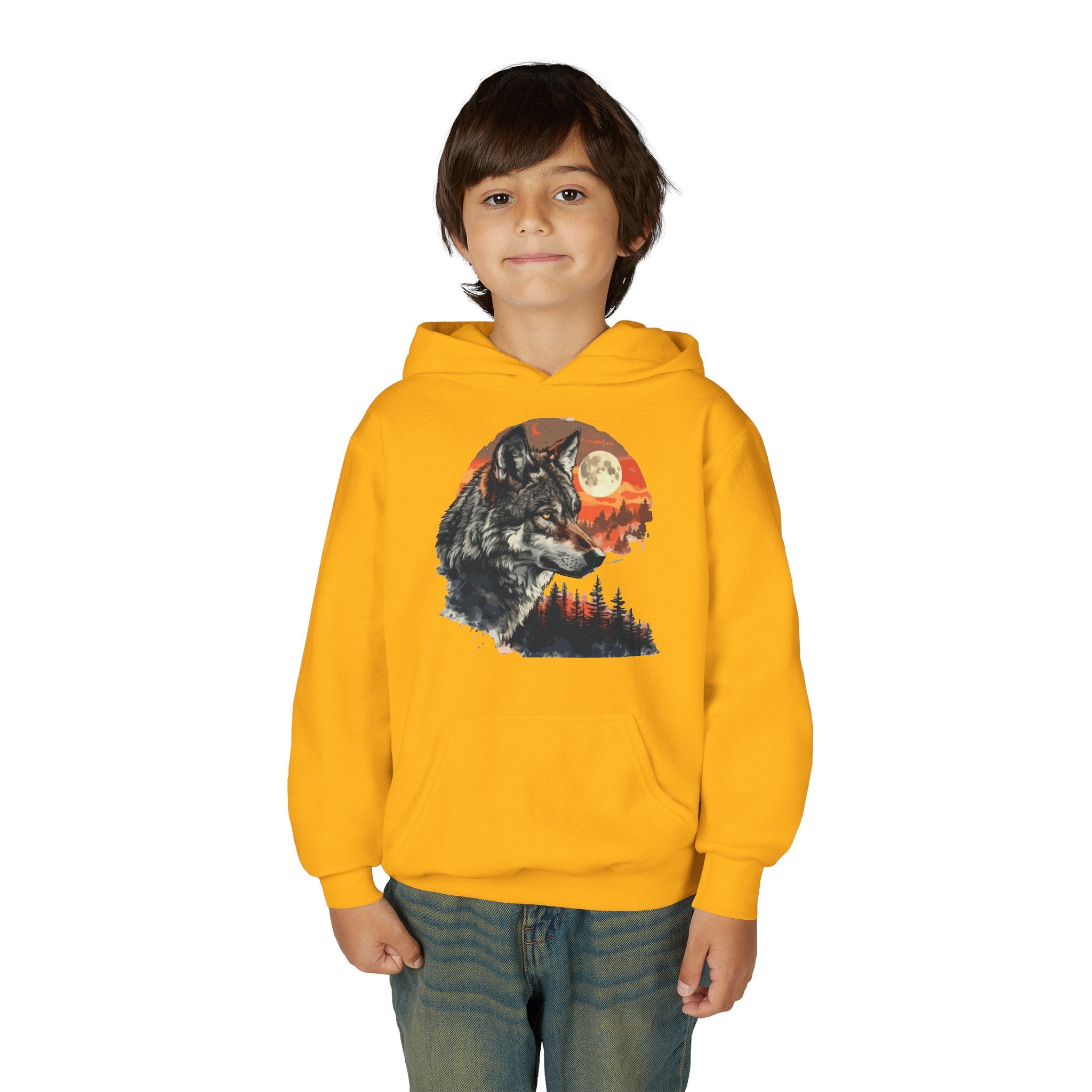 Youth Wild At Heart Heavy Blend Hooded Sweatshirt