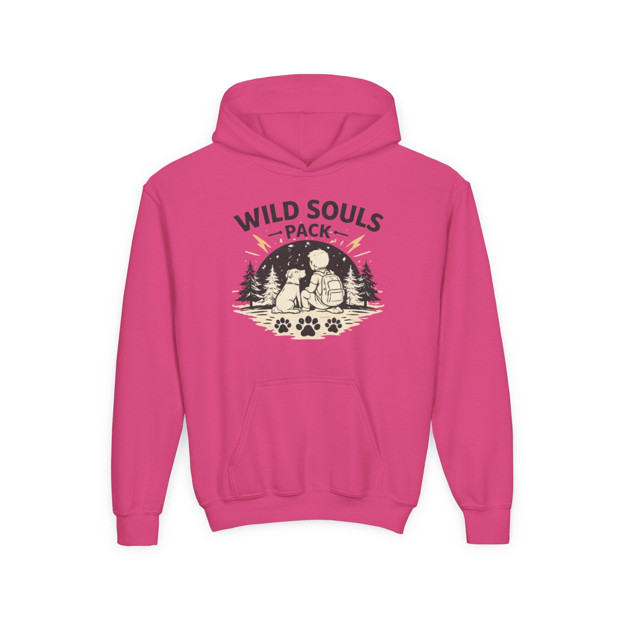 Youth Wild Souls Pack Heavy Blend Hooded Sweatshirt
