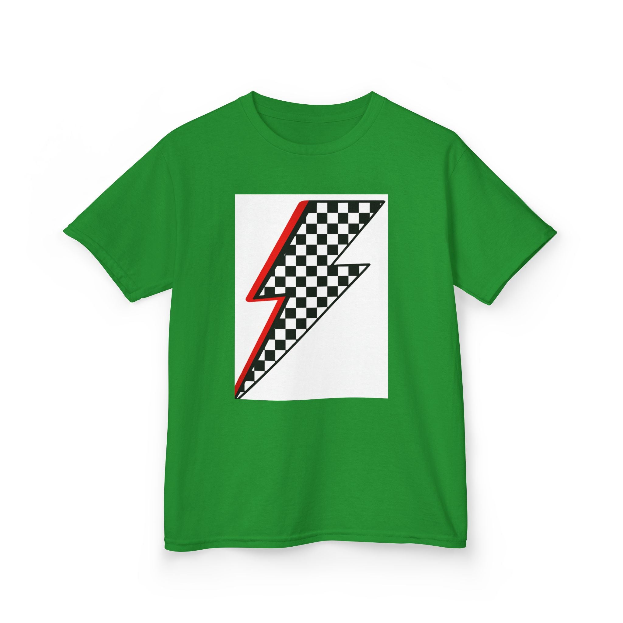 Kids Checkered Lightning Heavy Cotton™ Tee