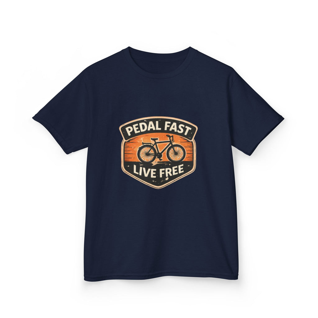 Kids Pedal Fast Live Free Heavy Cotton™ Tee