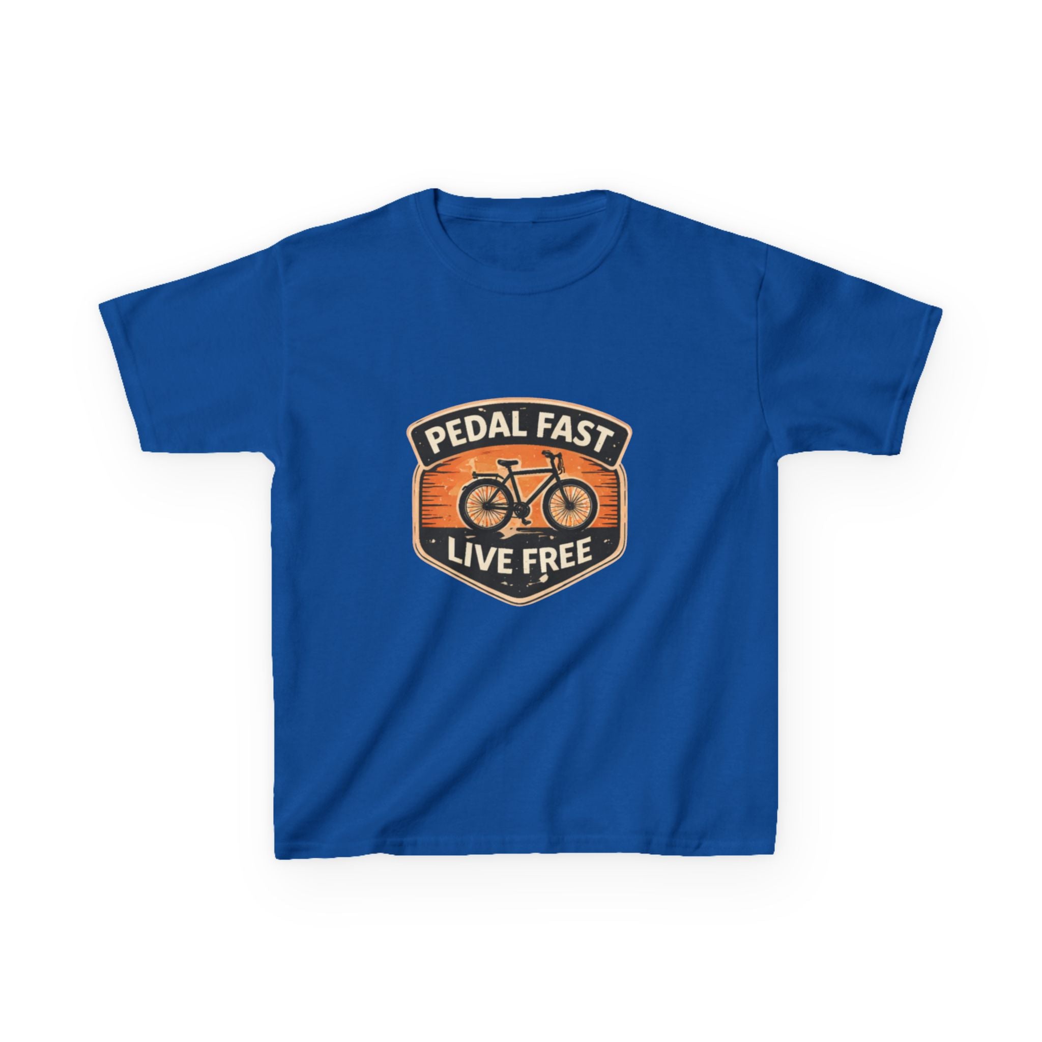 Kids Pedal Fast Live Free Heavy Cotton™ Tee