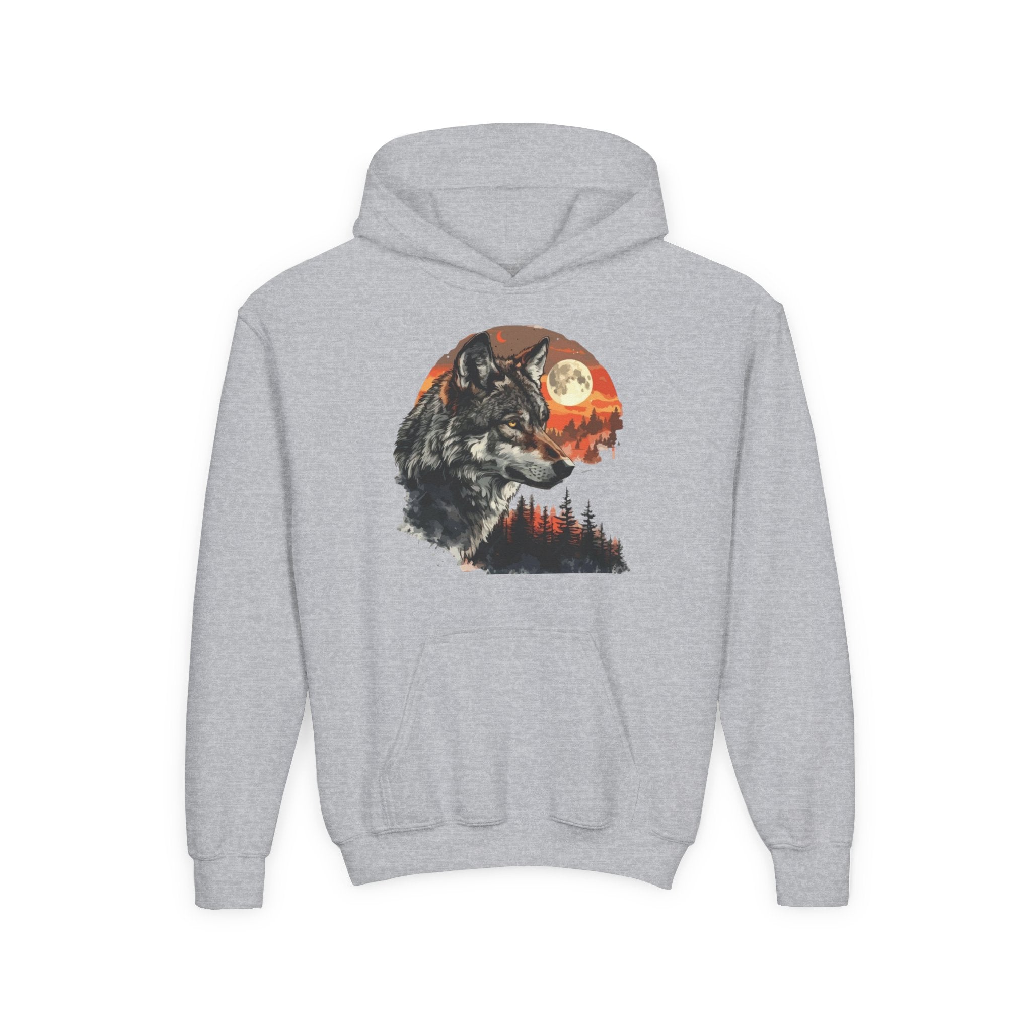 Youth Wild At Heart Heavy Blend Hooded Sweatshirt