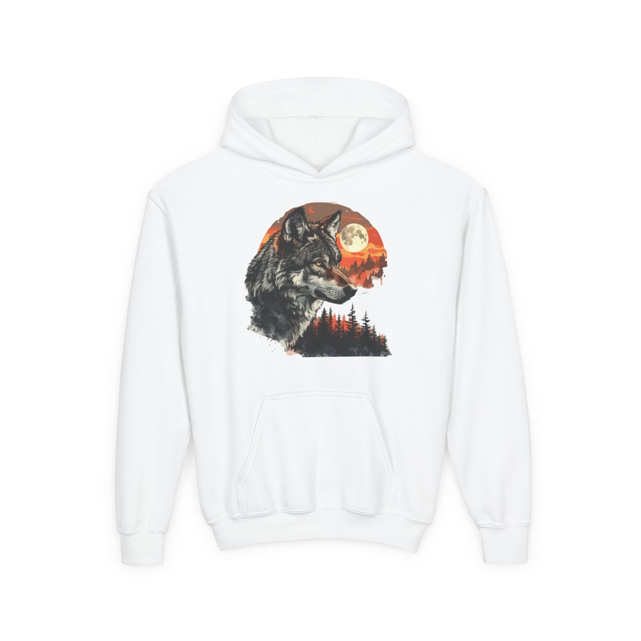 Youth Wild At Heart Heavy Blend Hooded Sweatshirt