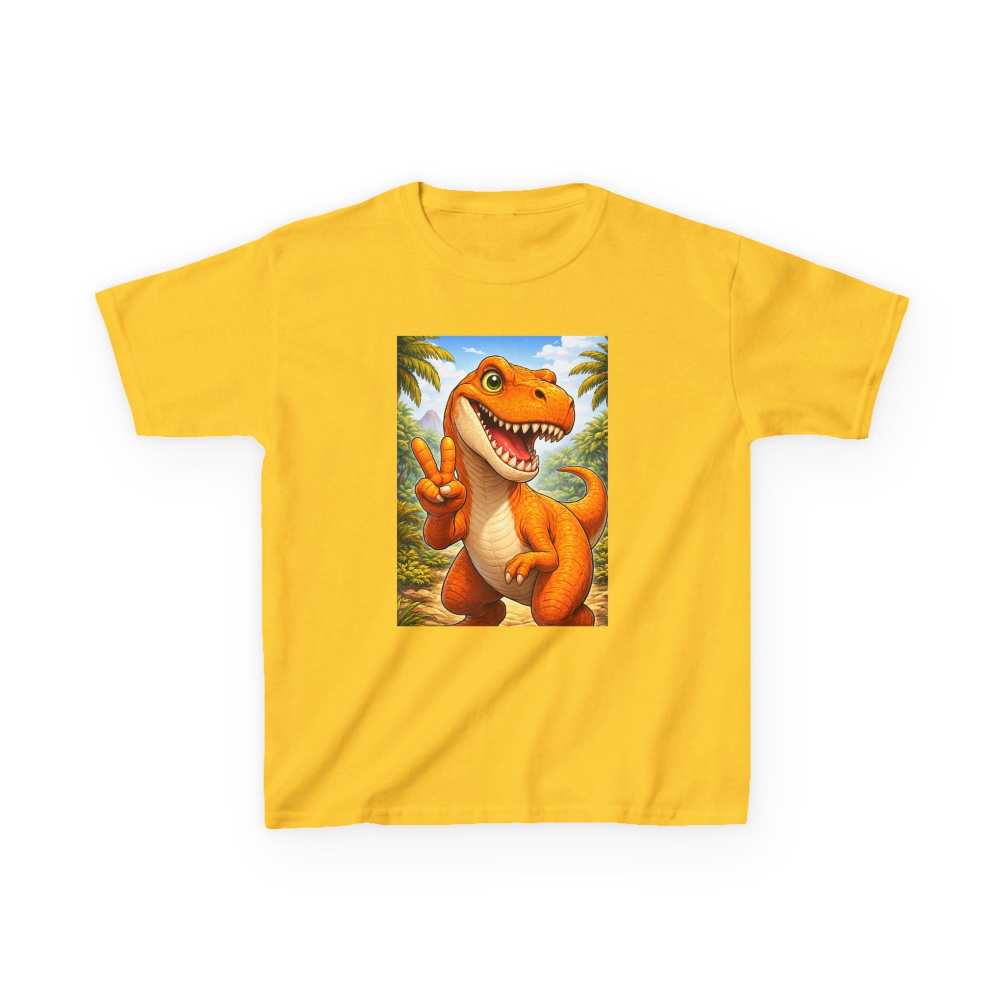 Kids T-rex in Peace Heavy Cotton™ Tee