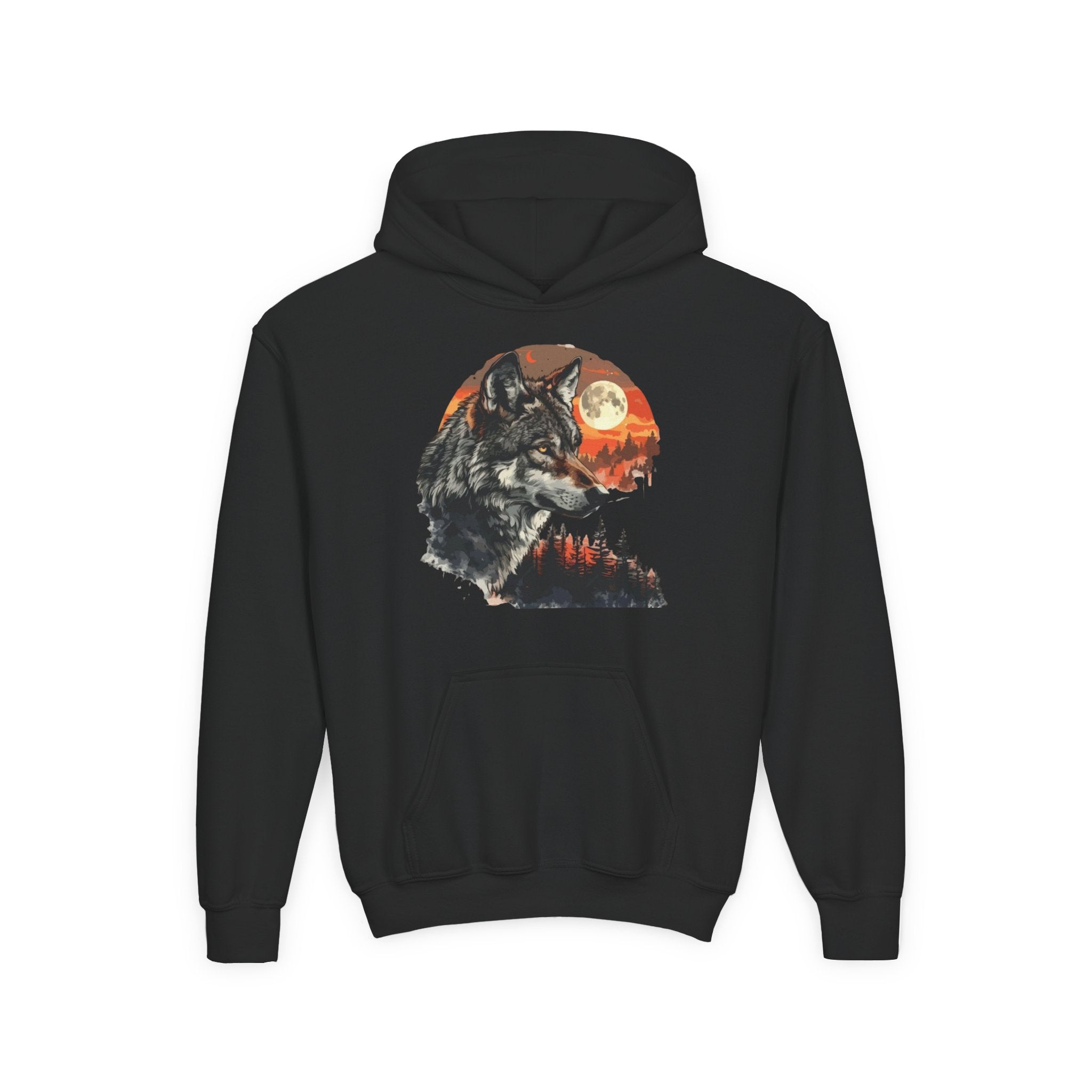 Youth Wild At Heart Heavy Blend Hooded Sweatshirt