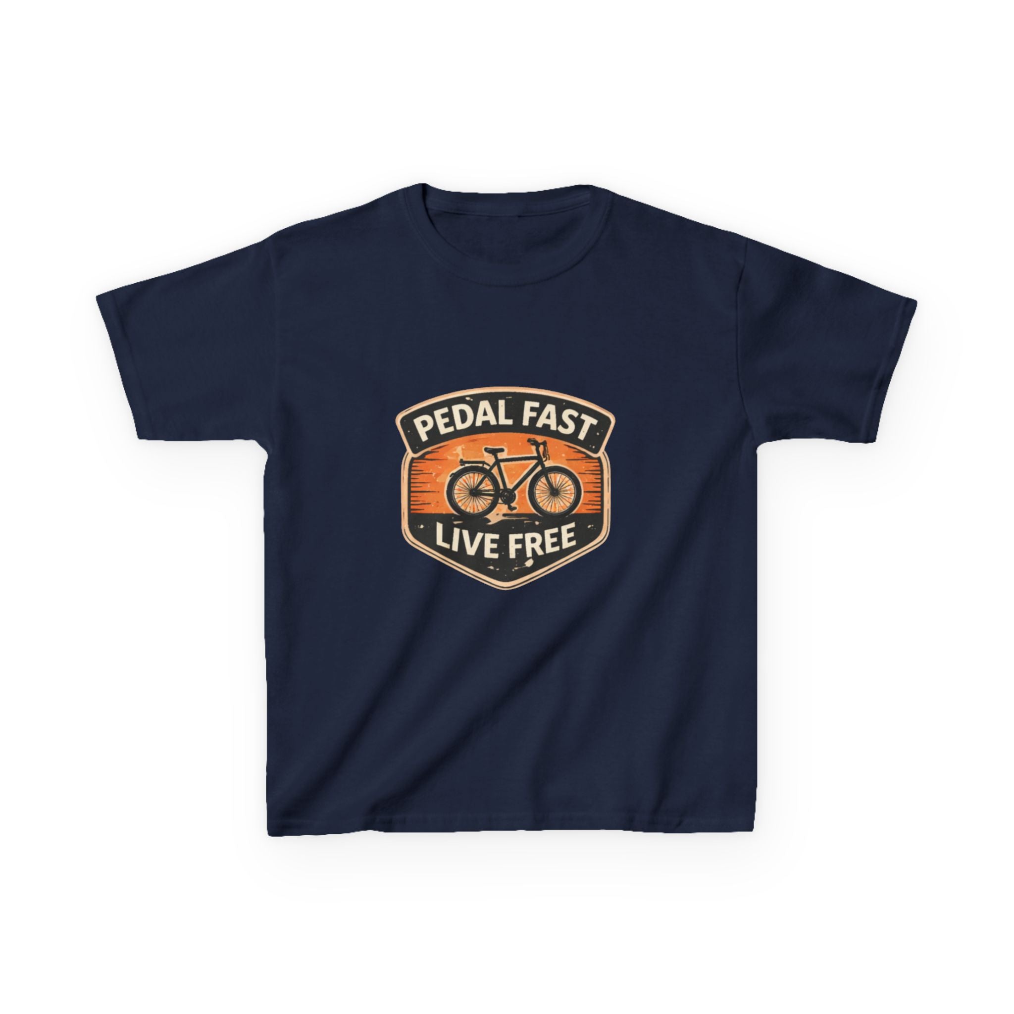 Kids Pedal Fast Live Free Heavy Cotton™ Tee