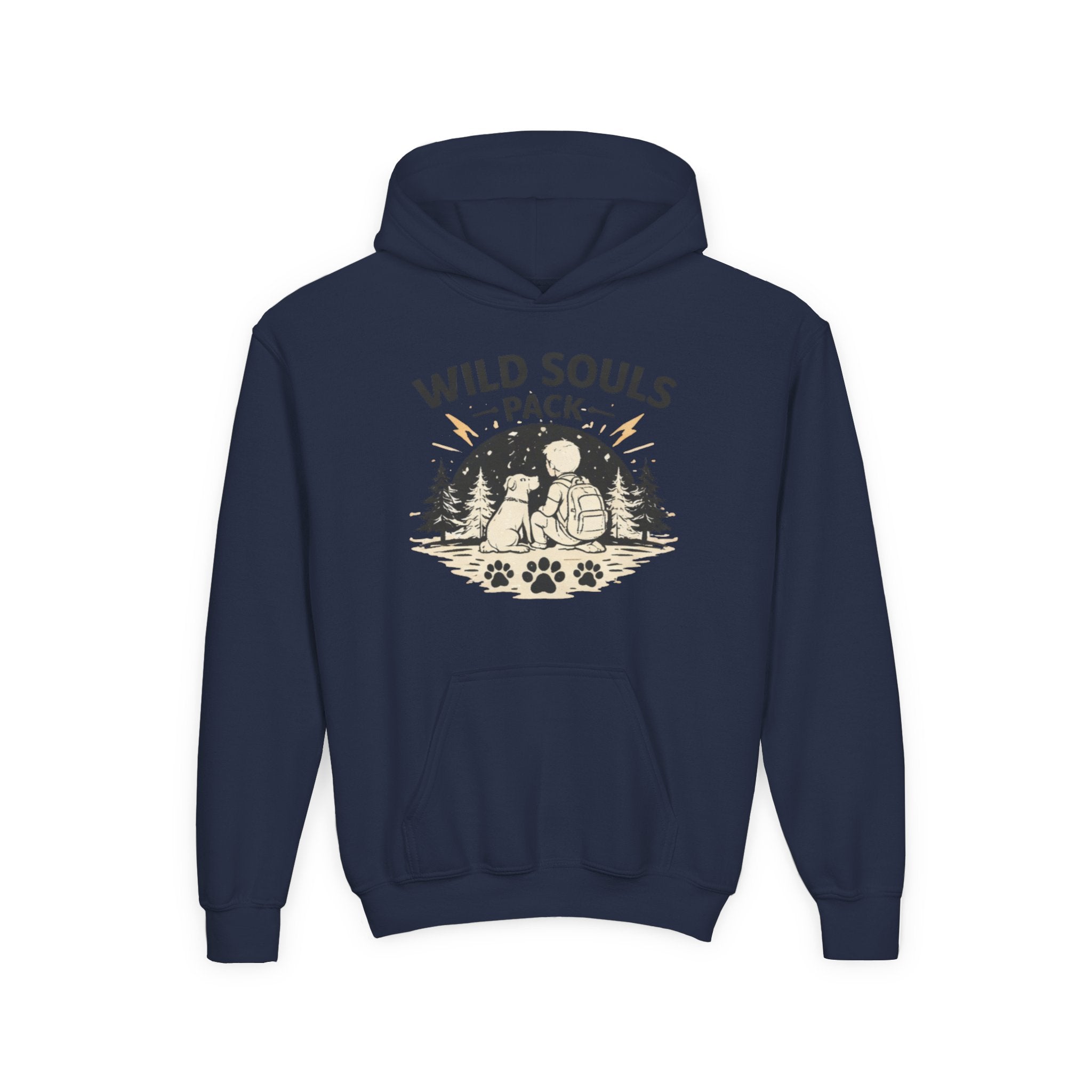 Youth Wild Souls Pack Heavy Blend Hooded Sweatshirt