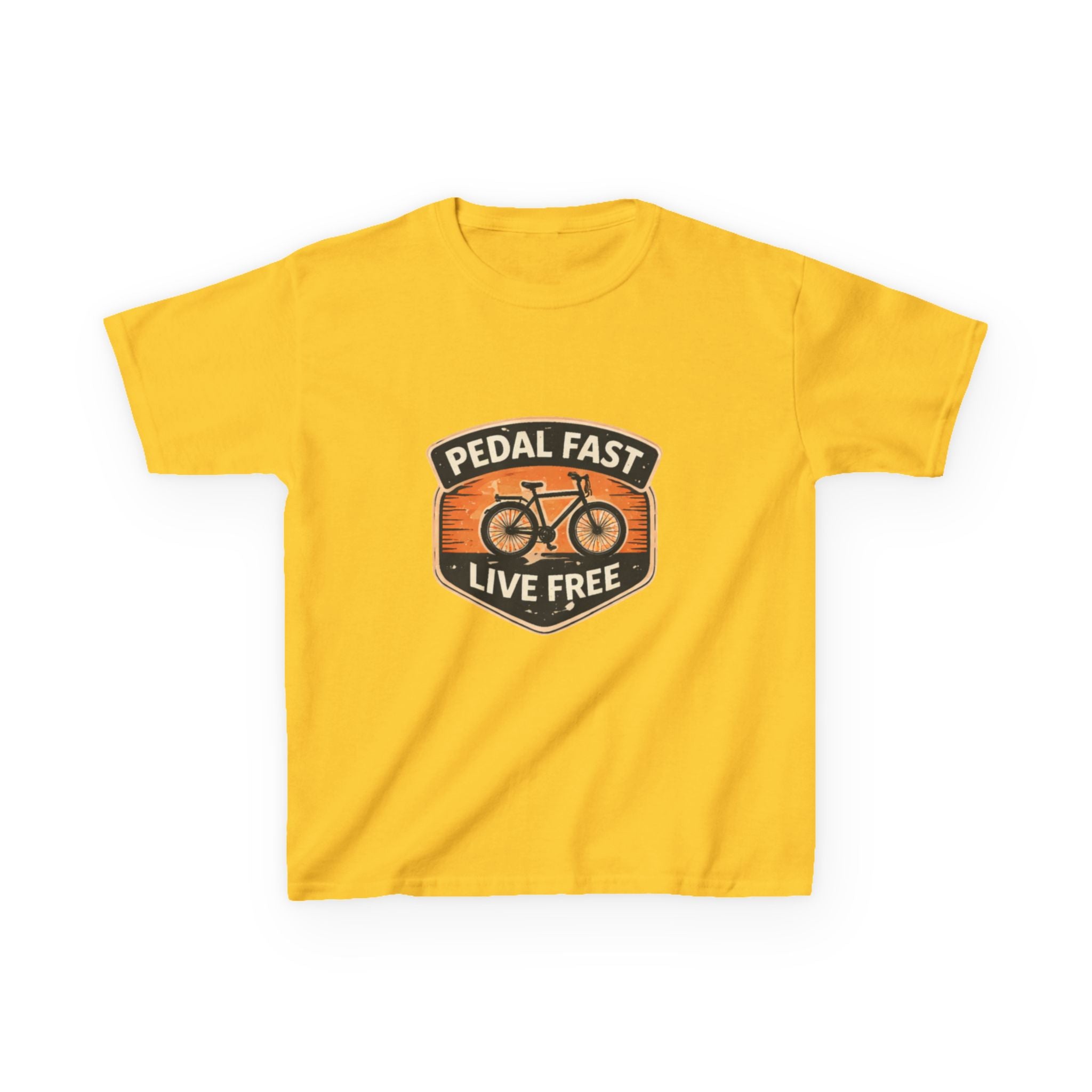Kids Pedal Fast Live Free Heavy Cotton™ Tee