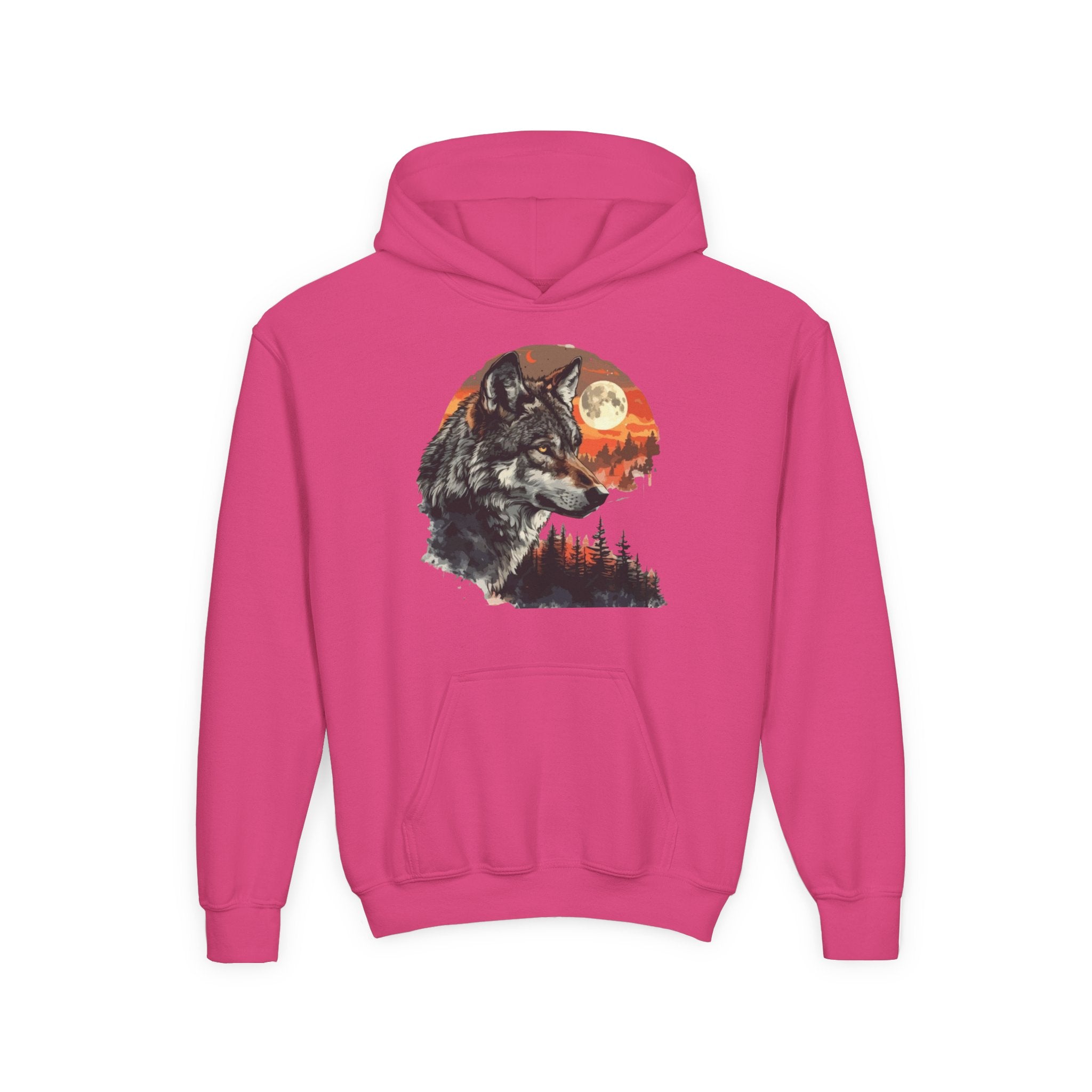 Youth Wild At Heart Heavy Blend Hooded Sweatshirt