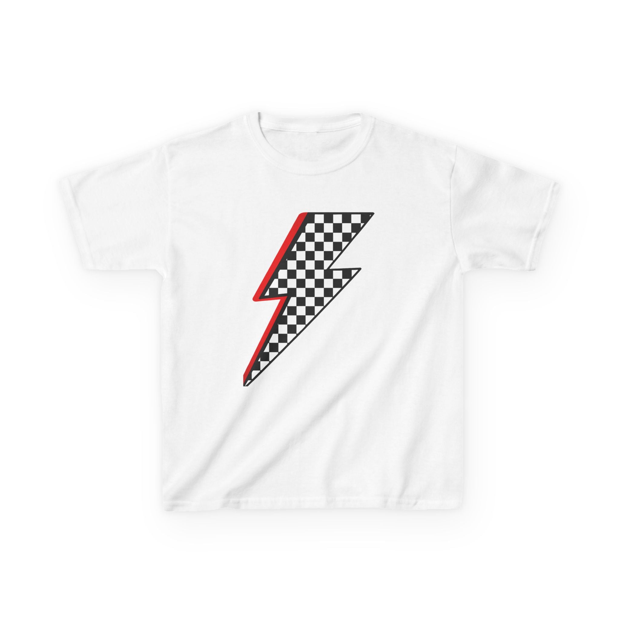 Kids Checkered Lightning Heavy Cotton™ Tee