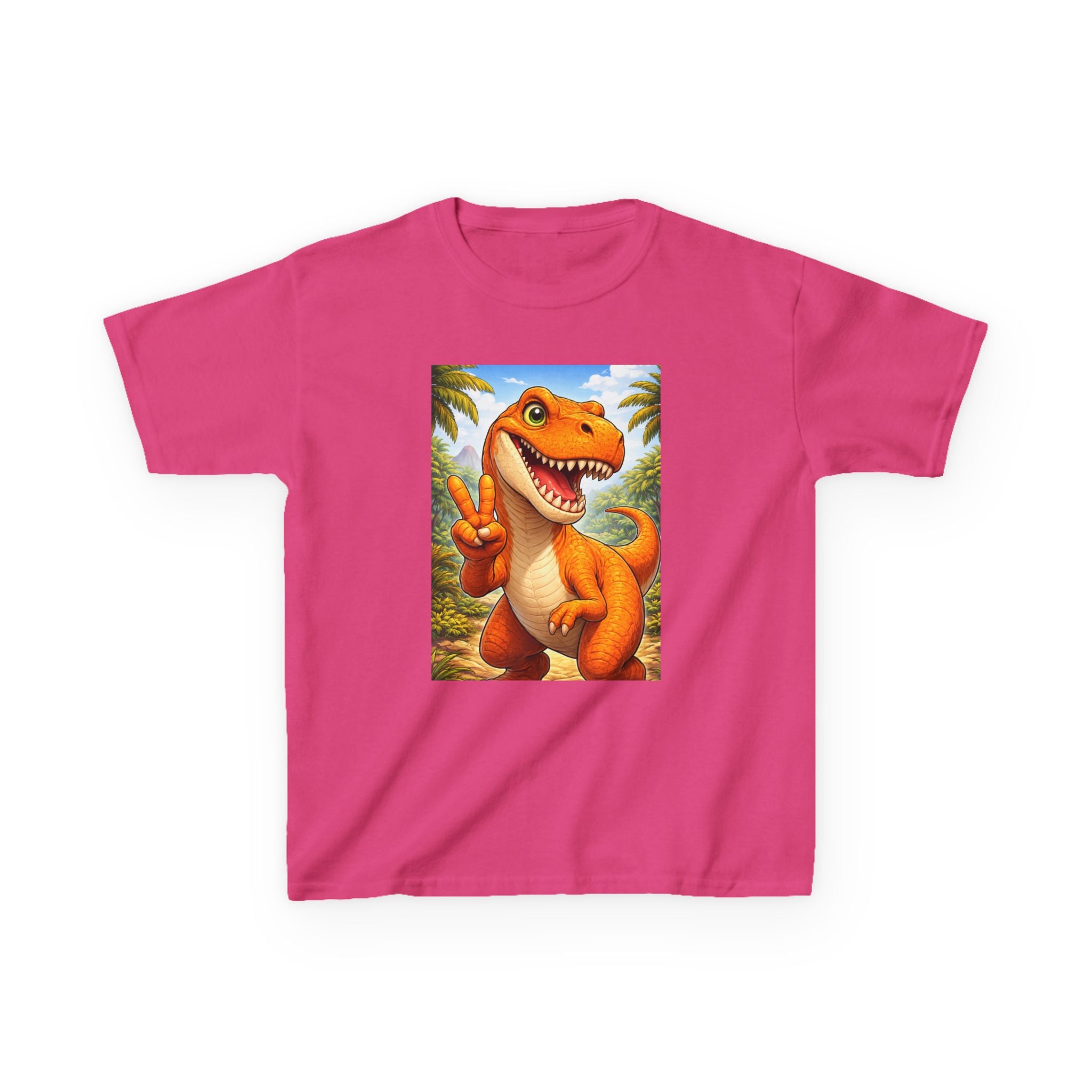 Kids T-rex in Peace Heavy Cotton™ Tee