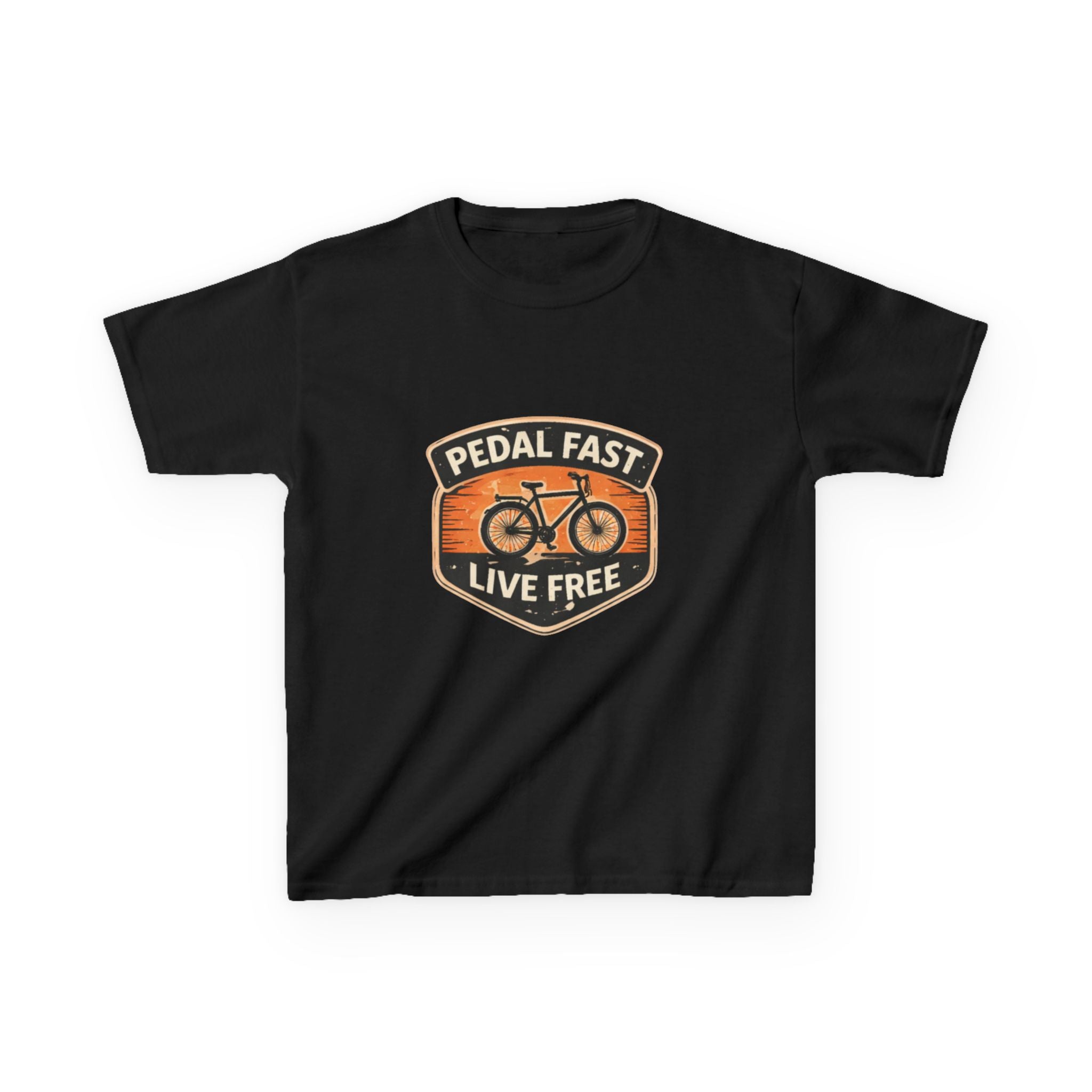 Kids Pedal Fast Live Free Heavy Cotton™ Tee