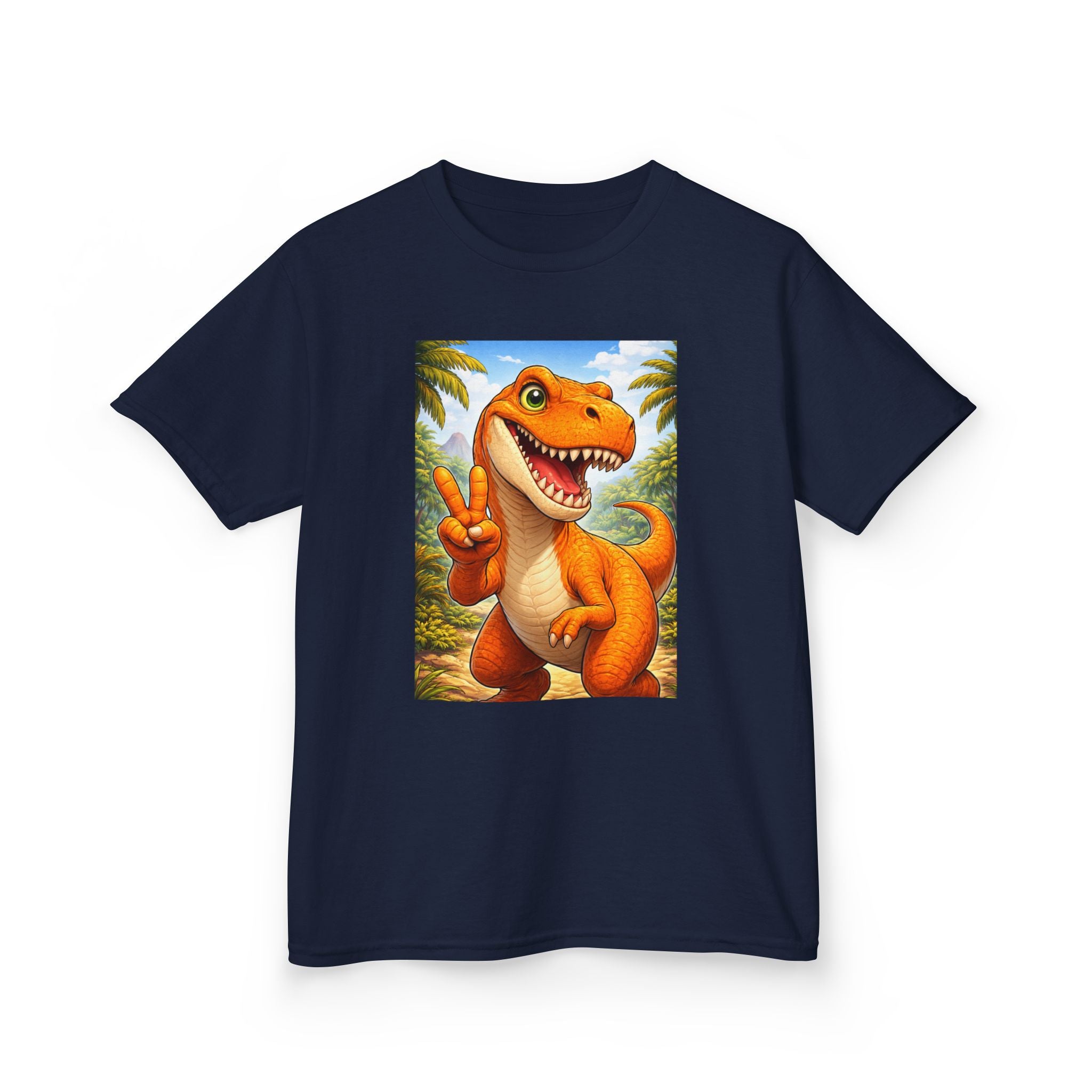 Kids T-rex in Peace Heavy Cotton™ Tee