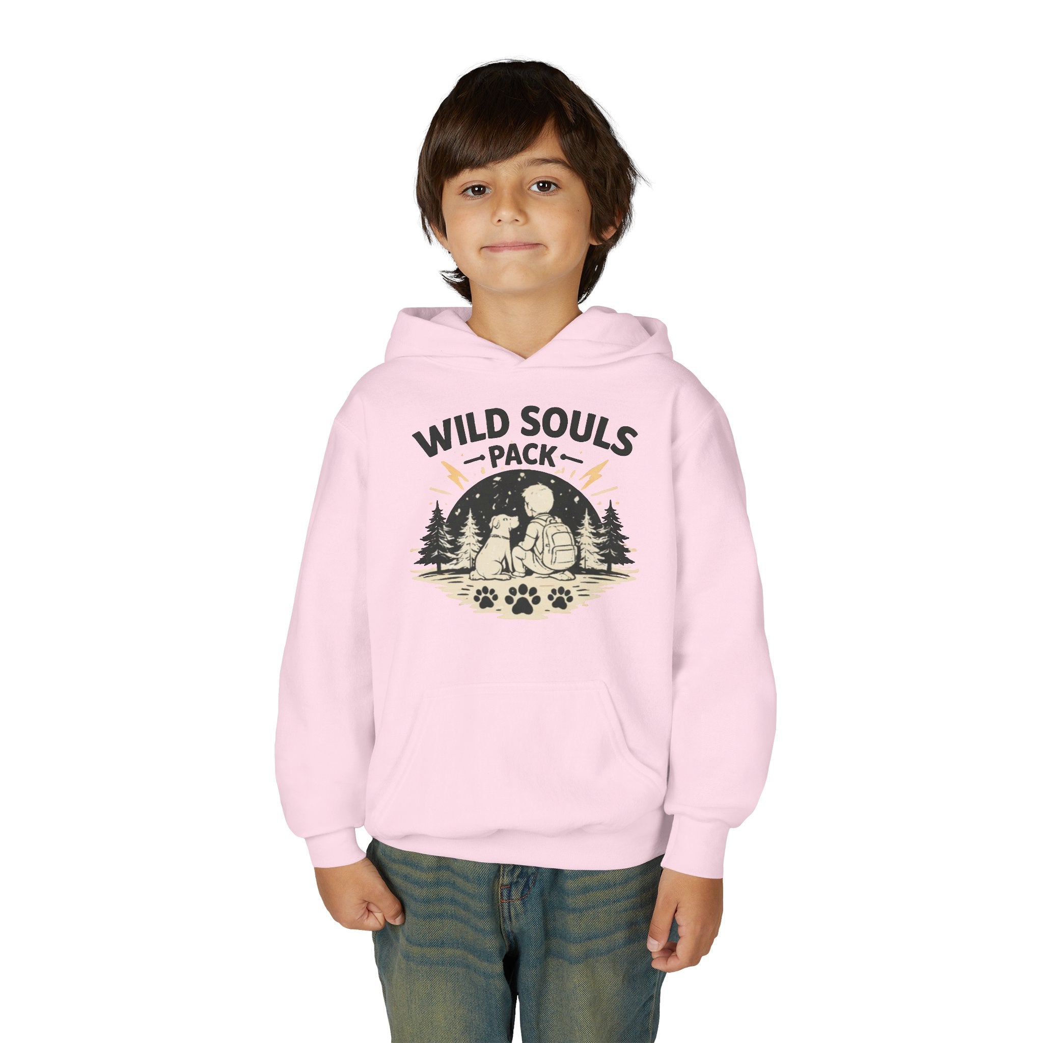 Youth Wild Souls Pack Heavy Blend Hooded Sweatshirt