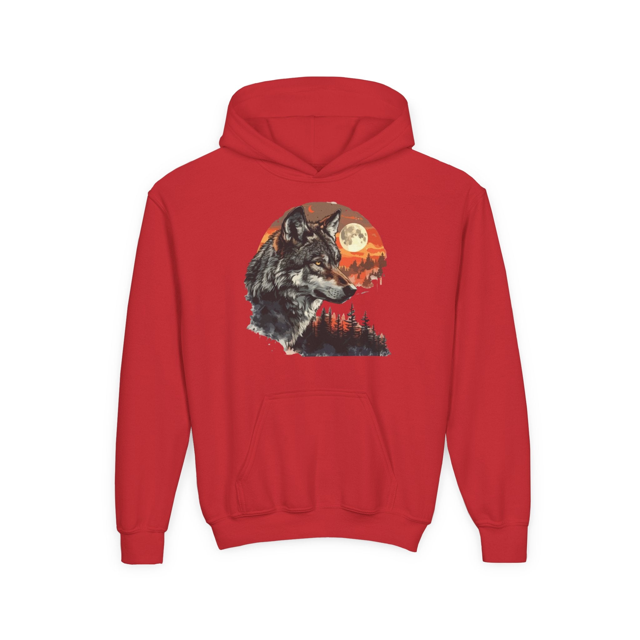 Youth Wild At Heart Heavy Blend Hooded Sweatshirt