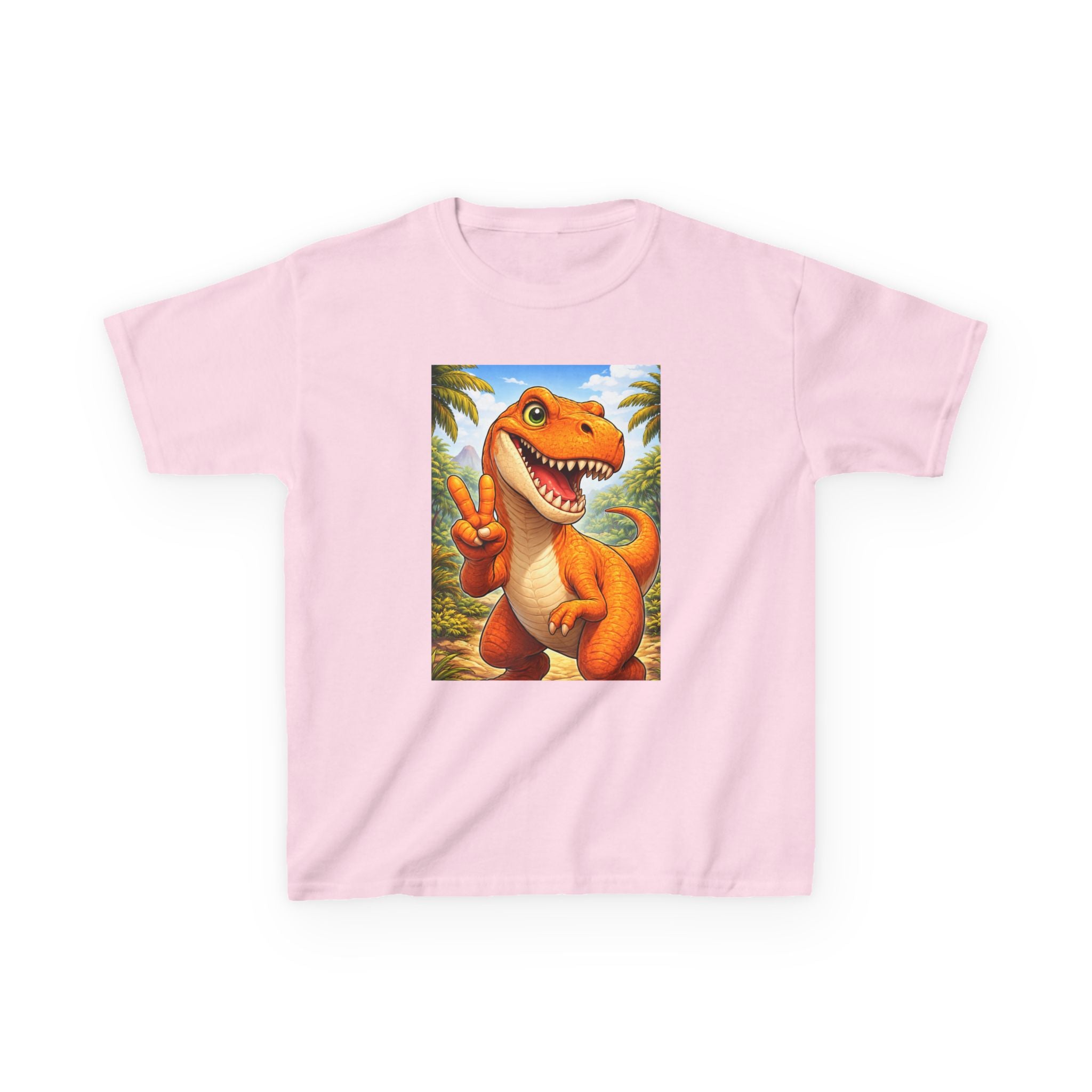 Kids T-rex in Peace Heavy Cotton™ Tee