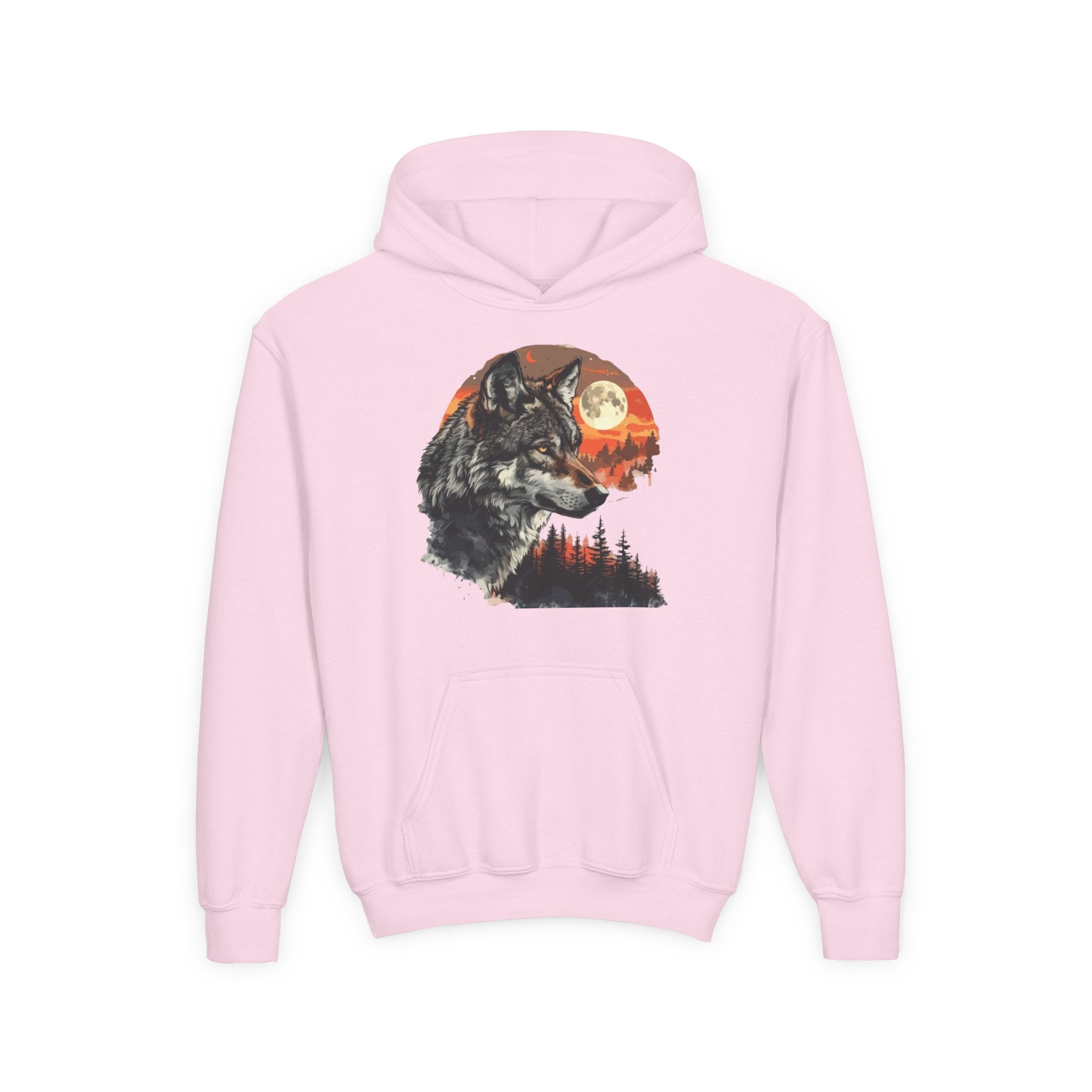 Youth Wild At Heart Heavy Blend Hooded Sweatshirt