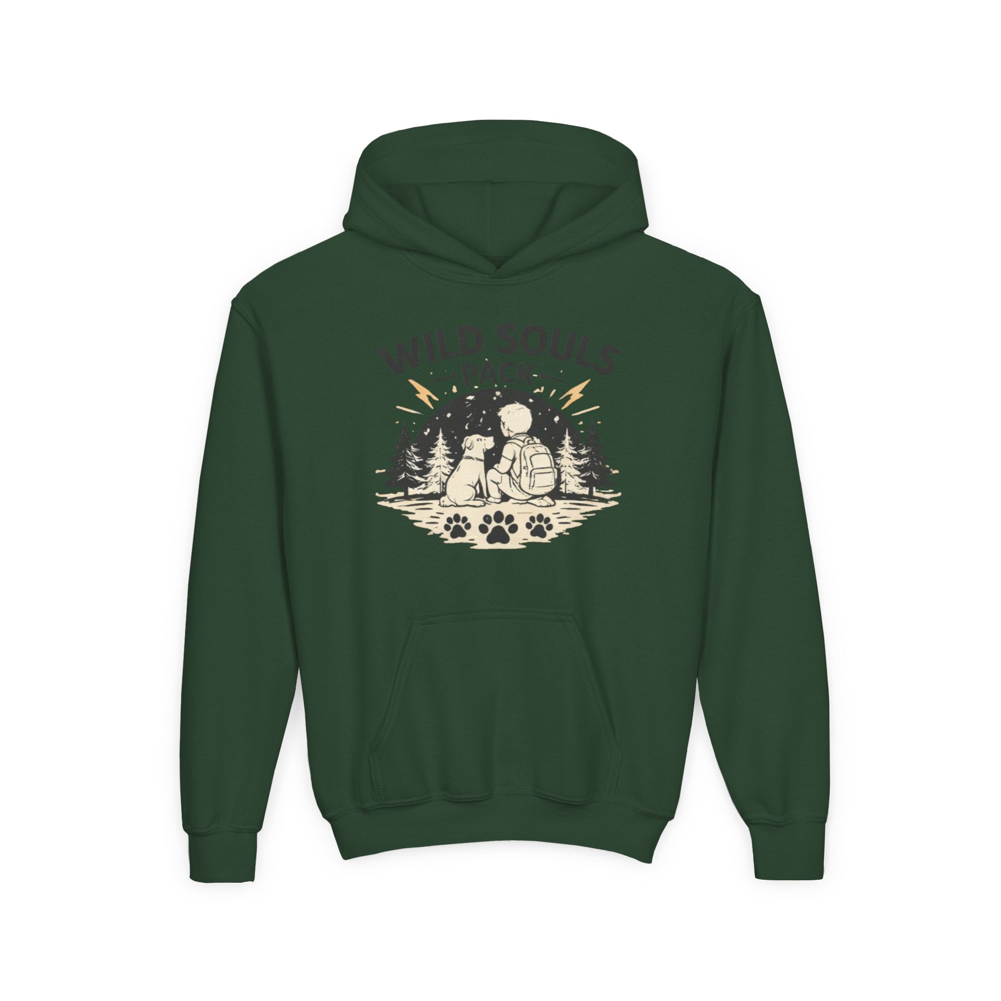 Youth Wild Souls Pack Heavy Blend Hooded Sweatshirt