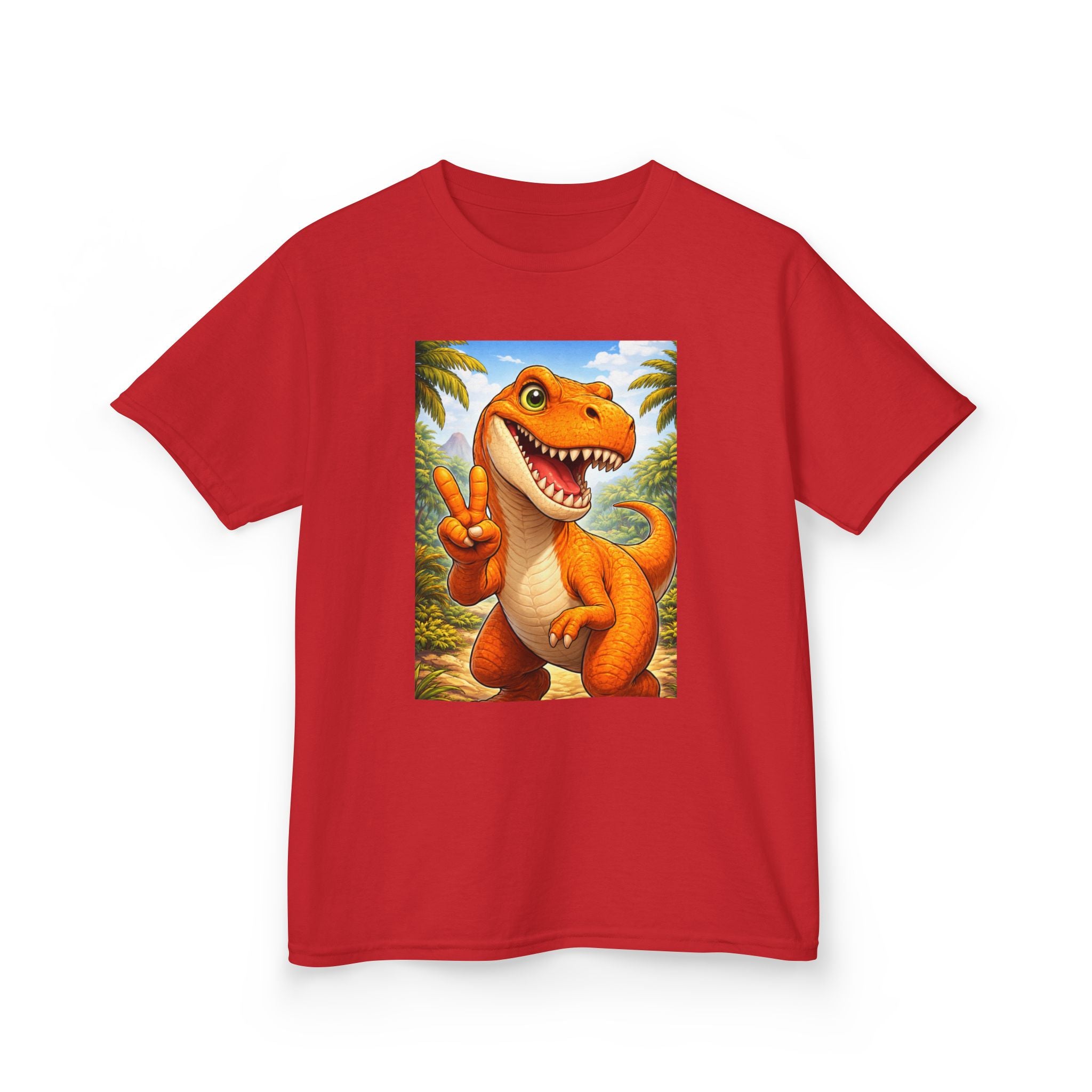 Kids T-rex in Peace Heavy Cotton™ Tee