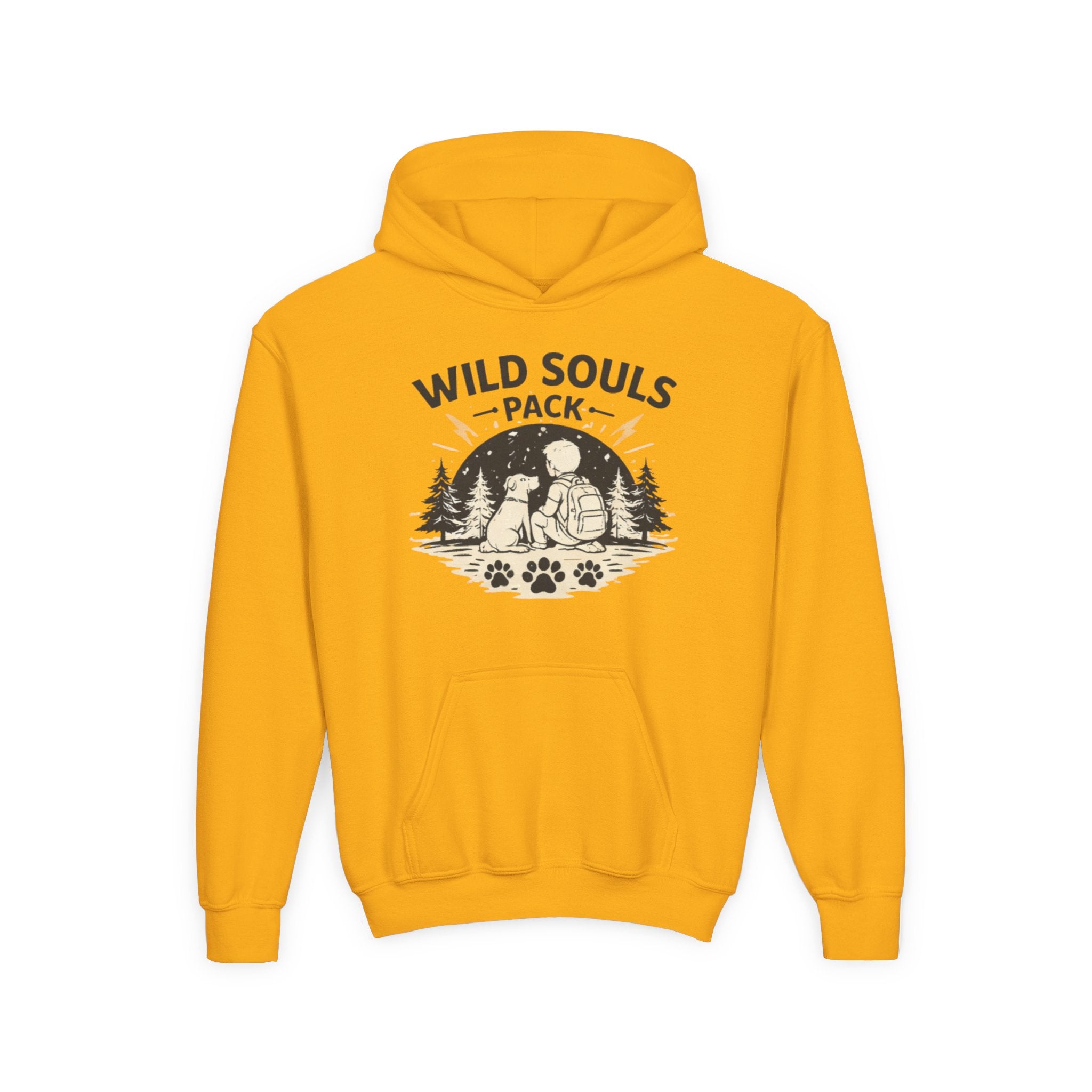 Youth Wild Souls Pack Heavy Blend Hooded Sweatshirt