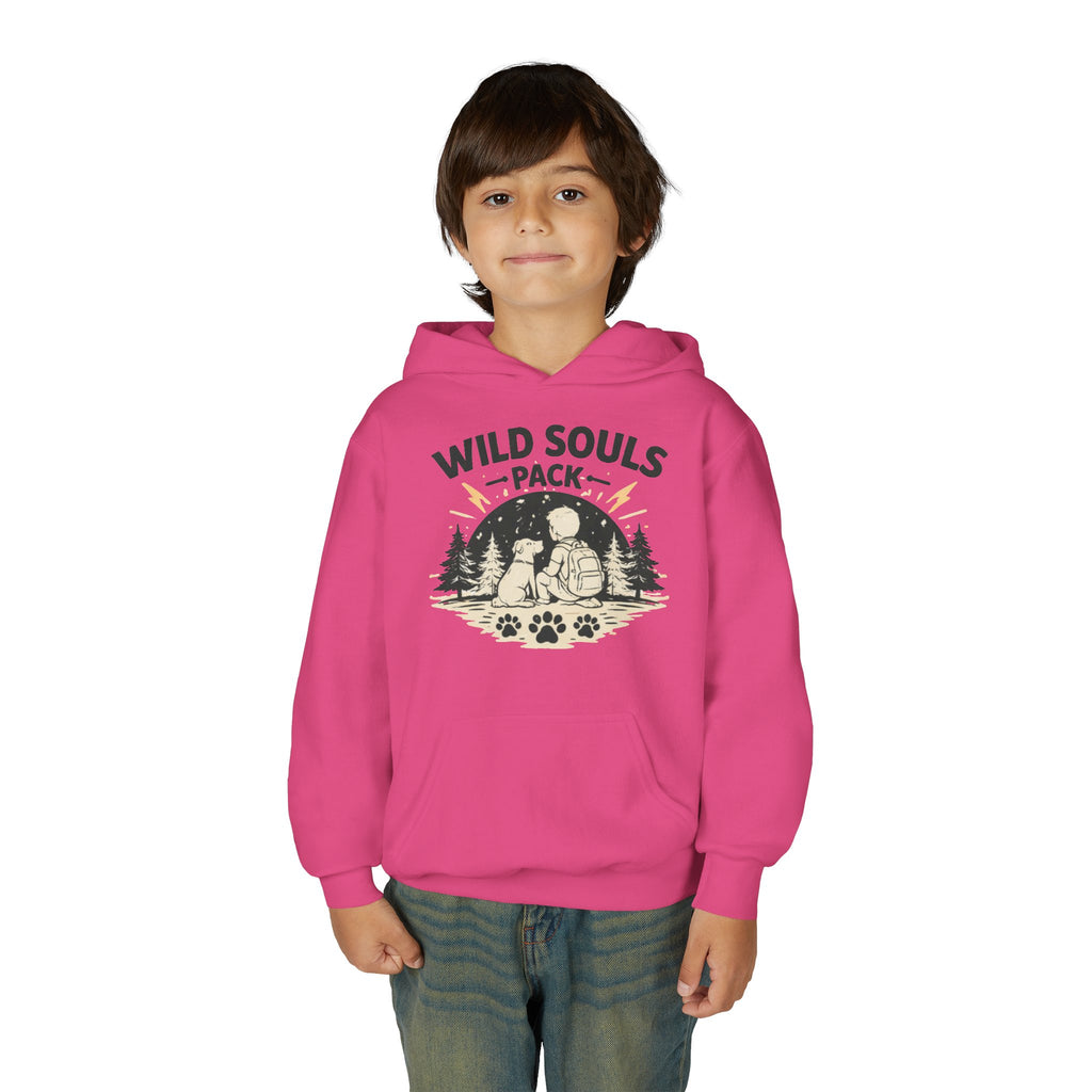 Youth Wild Souls Pack Heavy Blend Hooded Sweatshirt