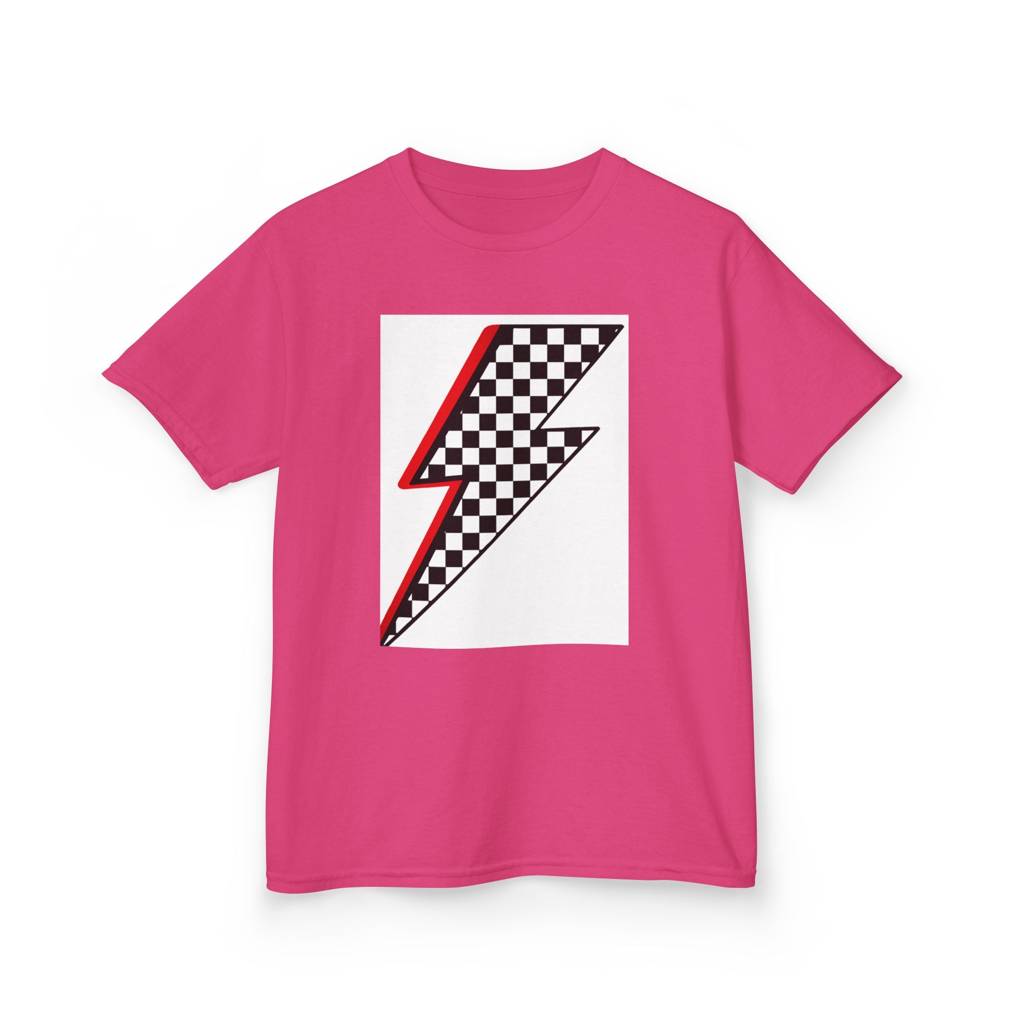 Kids Checkered Lightning Heavy Cotton™ Tee