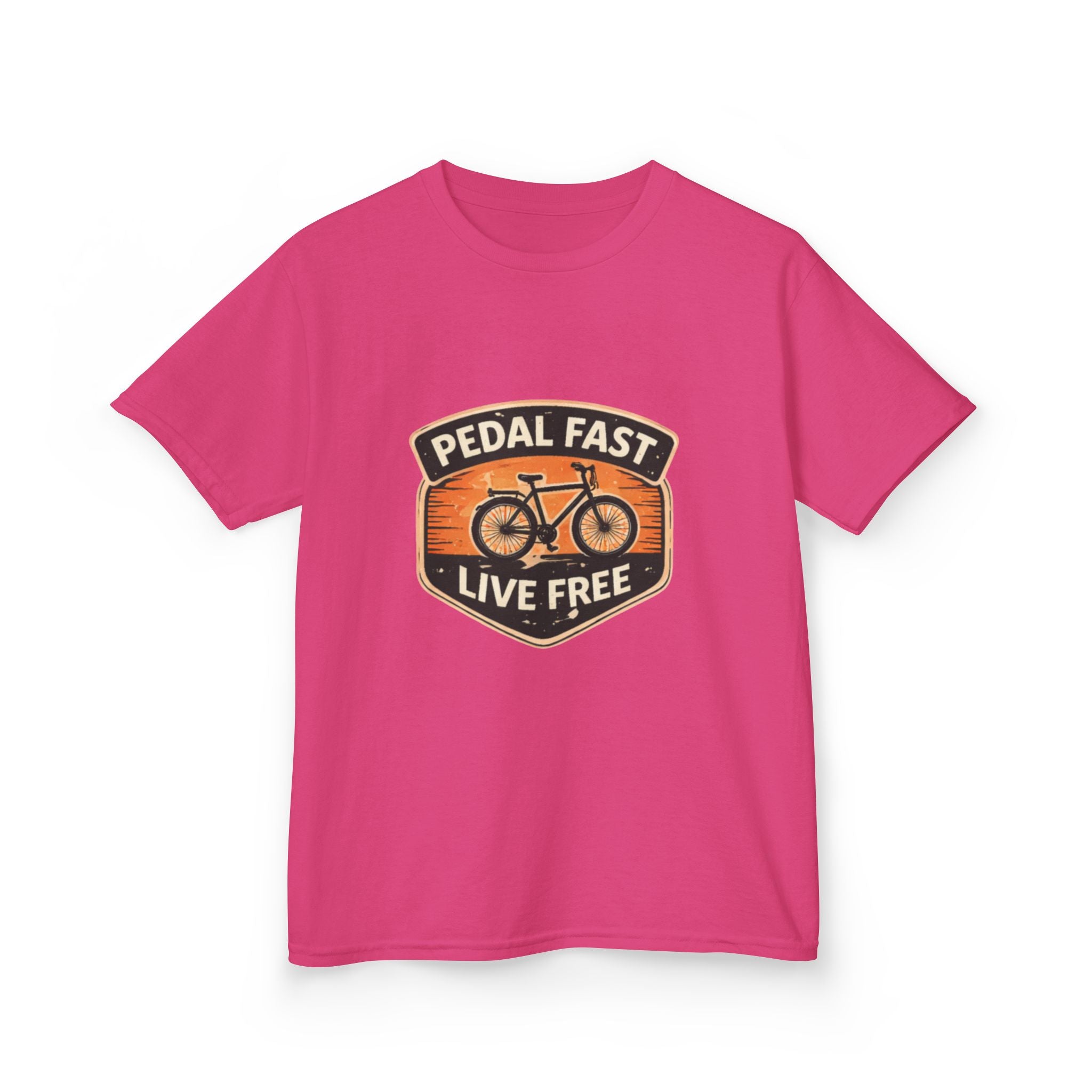 Kids Pedal Fast Live Free Heavy Cotton™ Tee