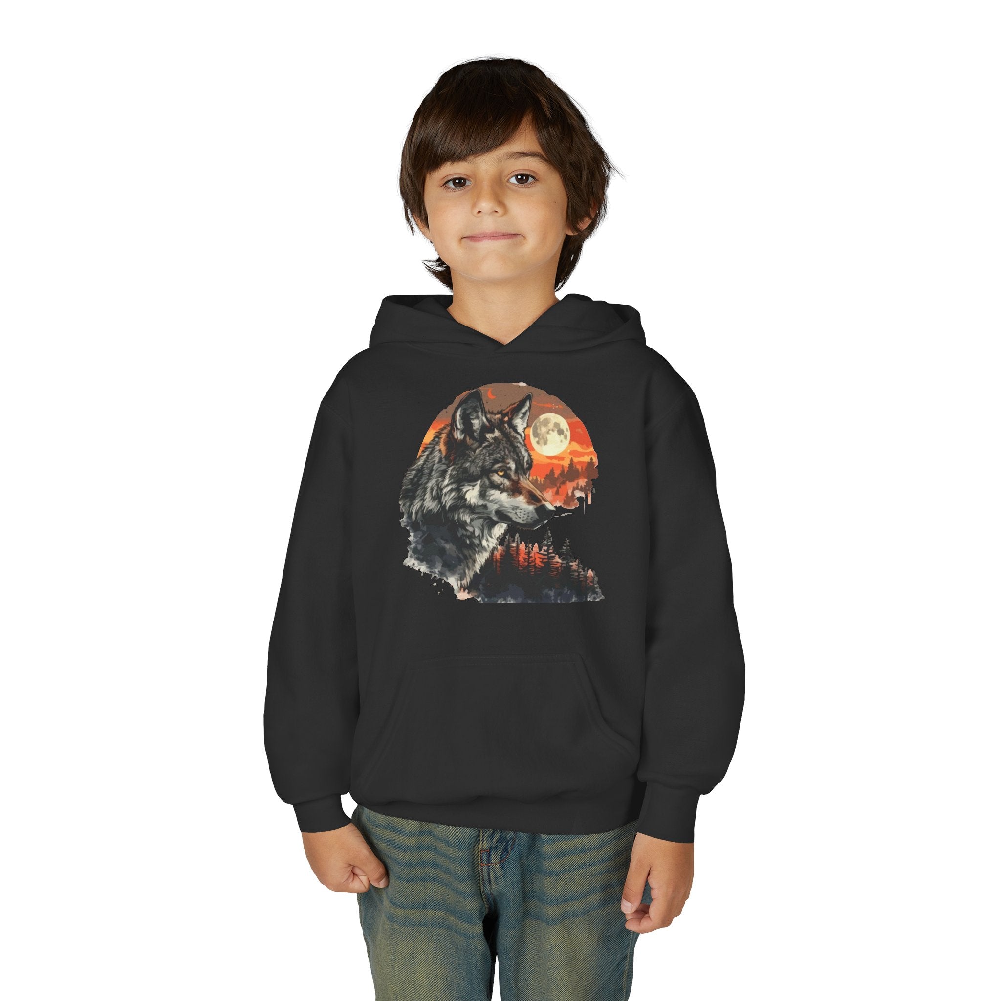 Youth Wild At Heart Heavy Blend Hooded Sweatshirt