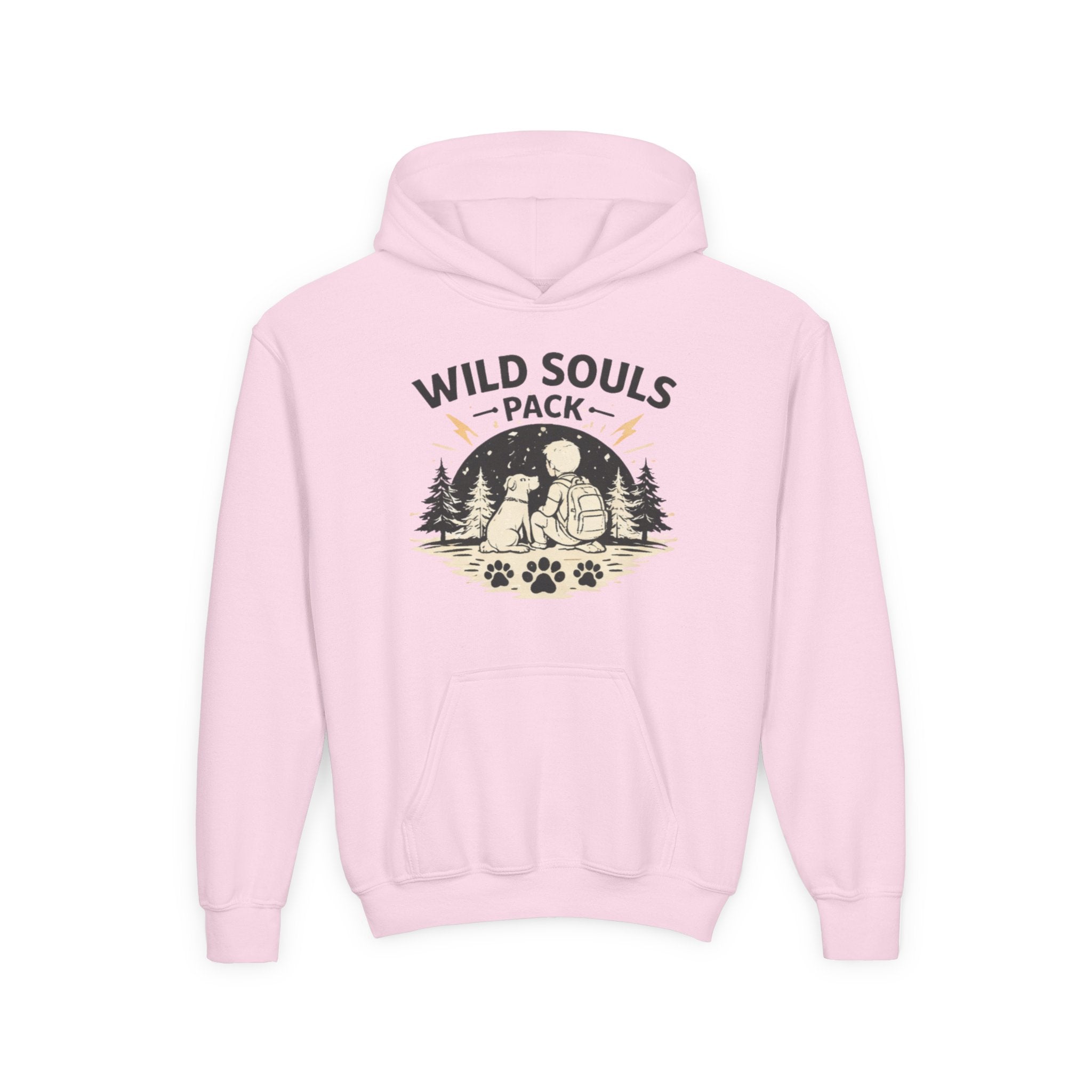 Youth Wild Souls Pack Heavy Blend Hooded Sweatshirt