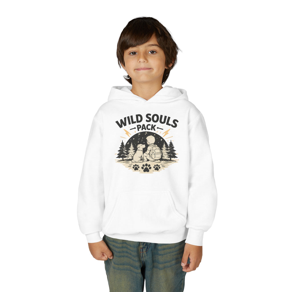 Youth Wild Souls Pack Heavy Blend Hooded Sweatshirt