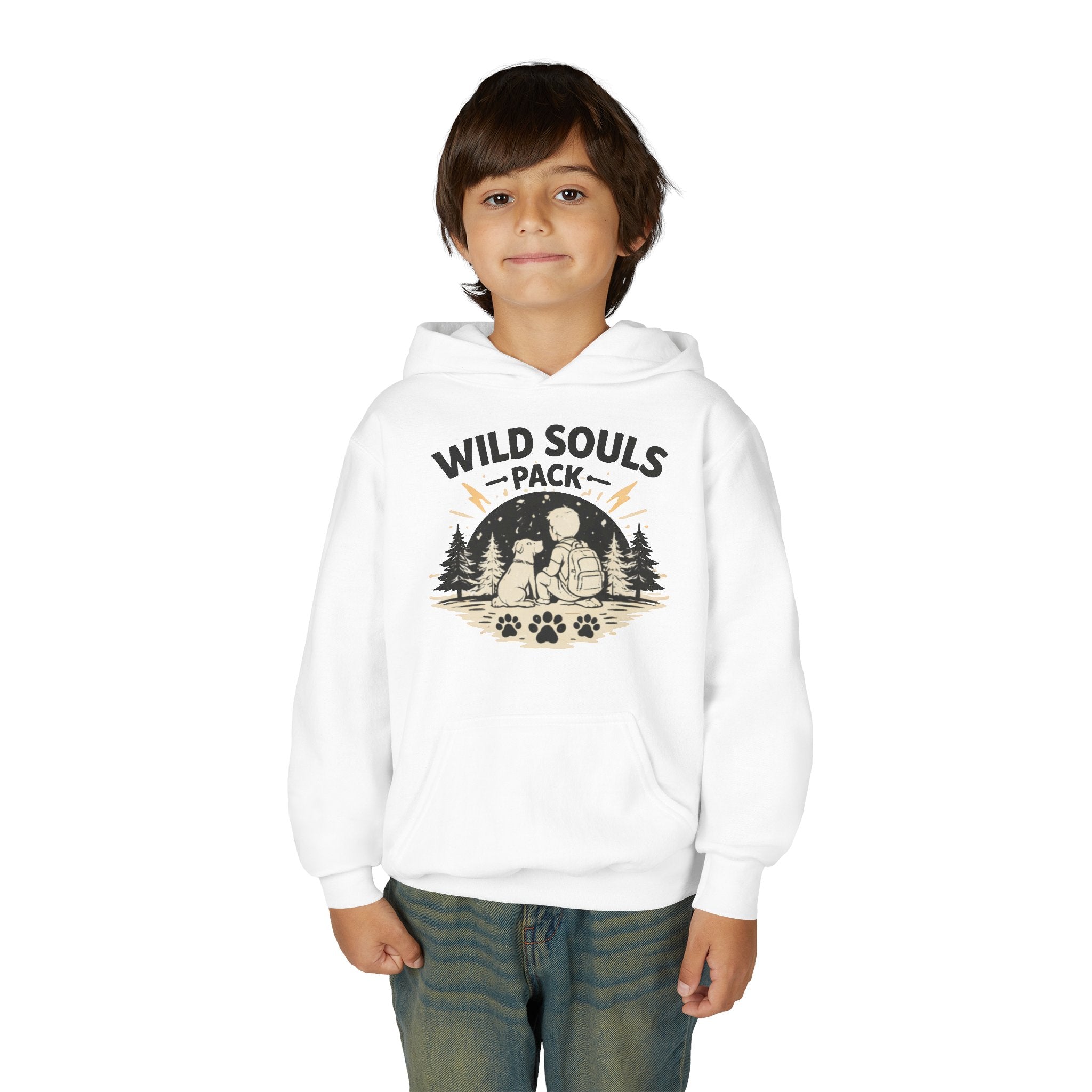 Youth Wild Souls Pack Heavy Blend Hooded Sweatshirt