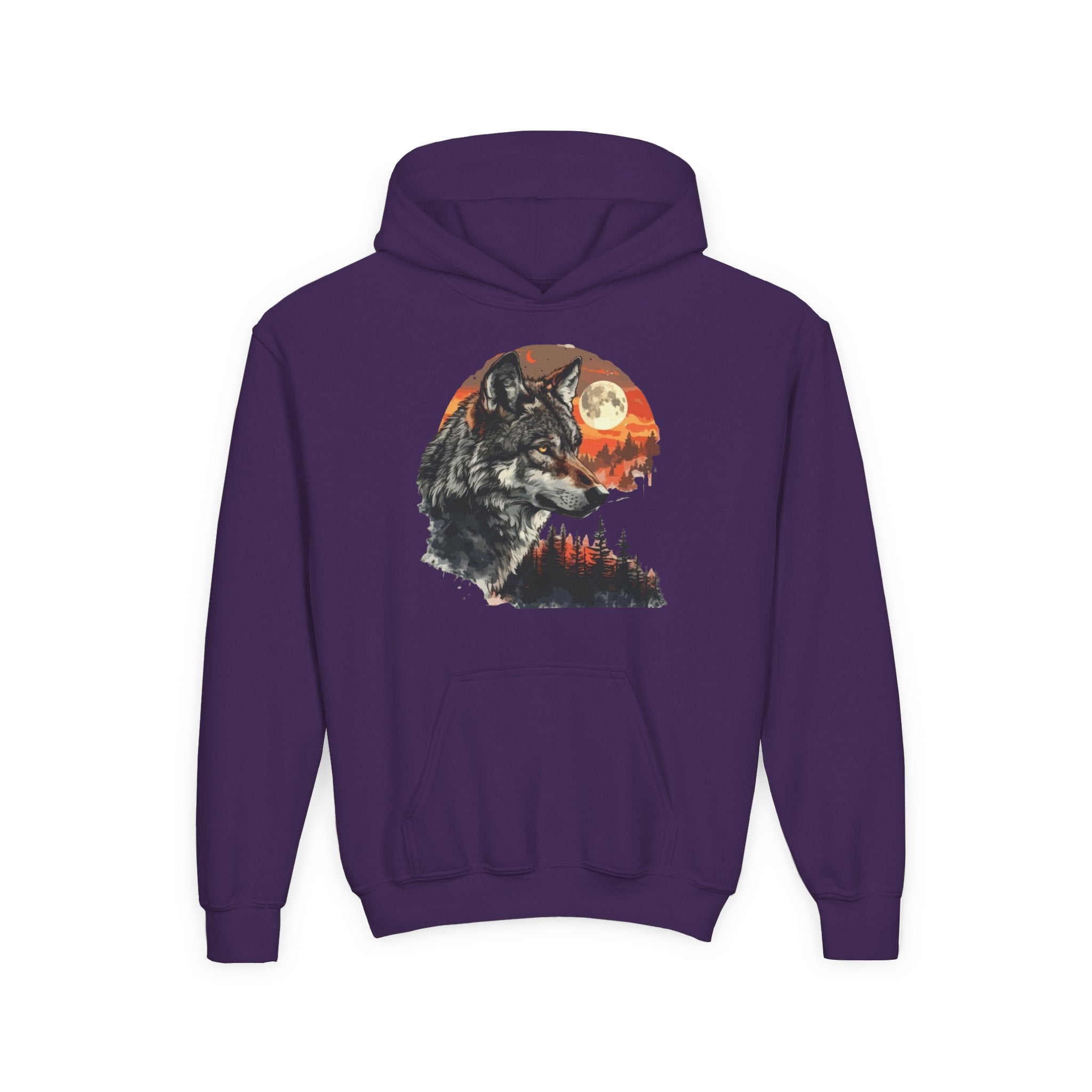 Youth Wild At Heart Heavy Blend Hooded Sweatshirt